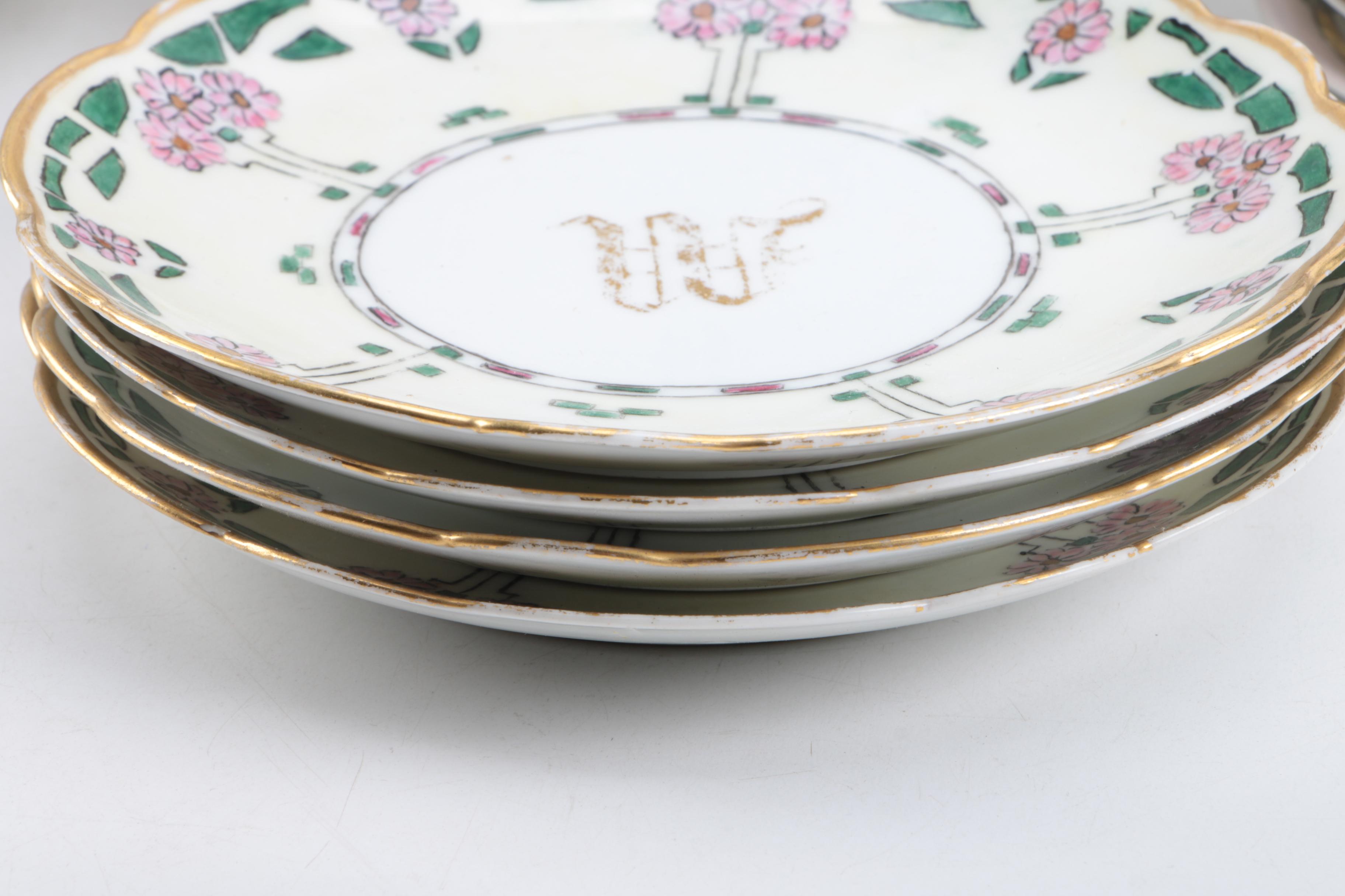 Antique and Vintage Hobbyist Painted Porcelain Tableware