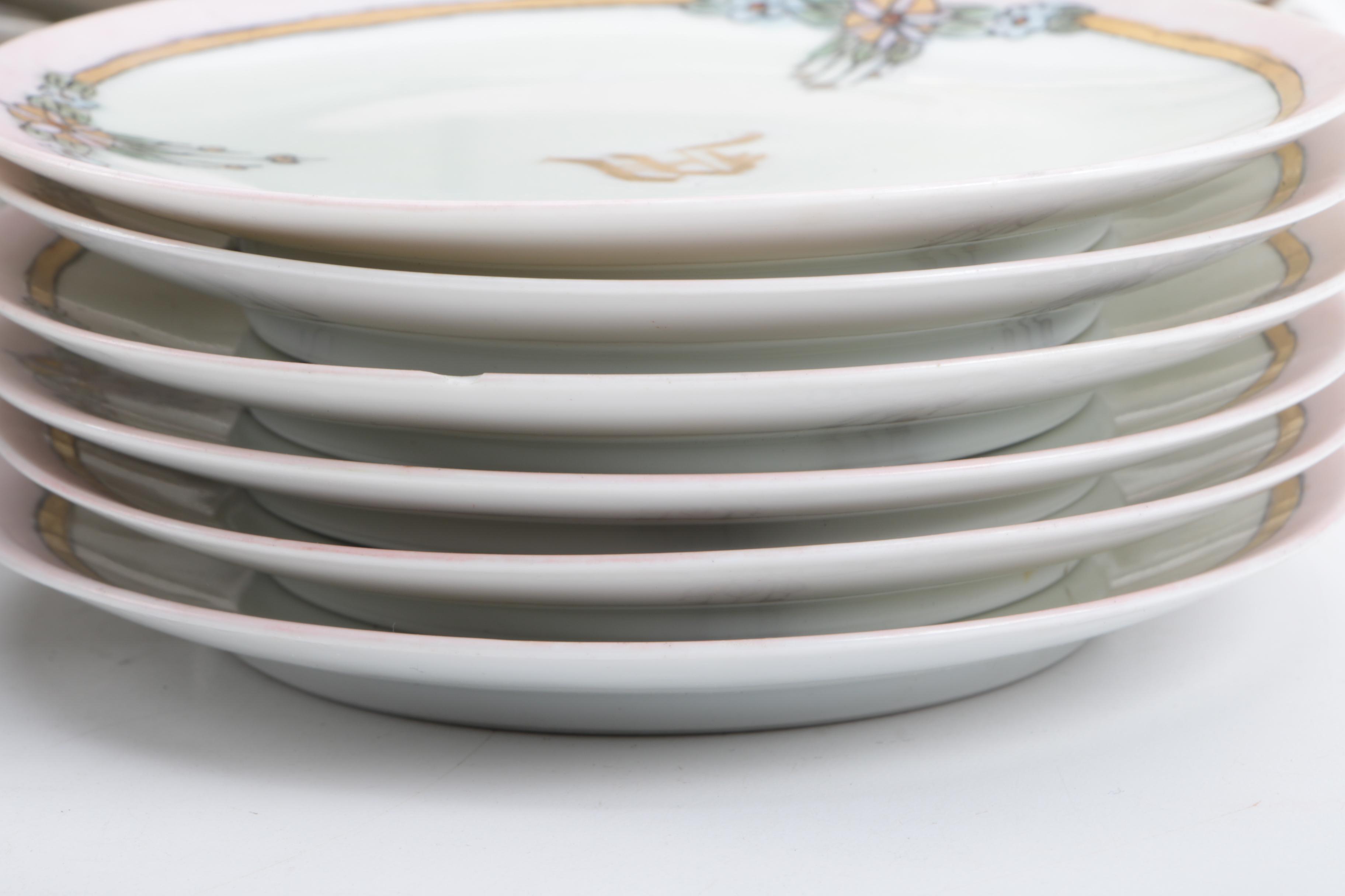 Antique and Vintage Hobbyist Painted Porcelain Tableware