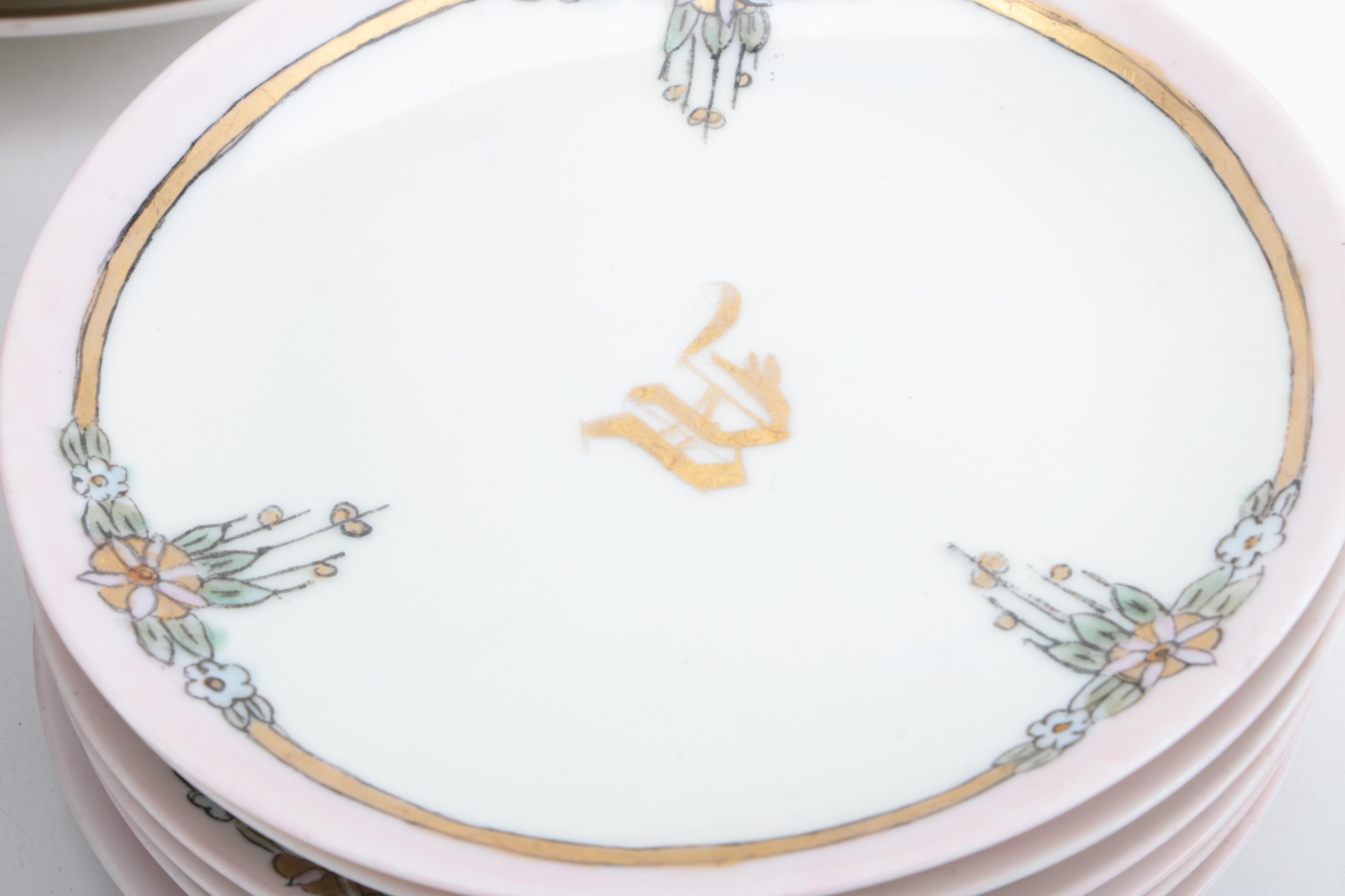 Antique and Vintage Hobbyist Painted Porcelain Tableware