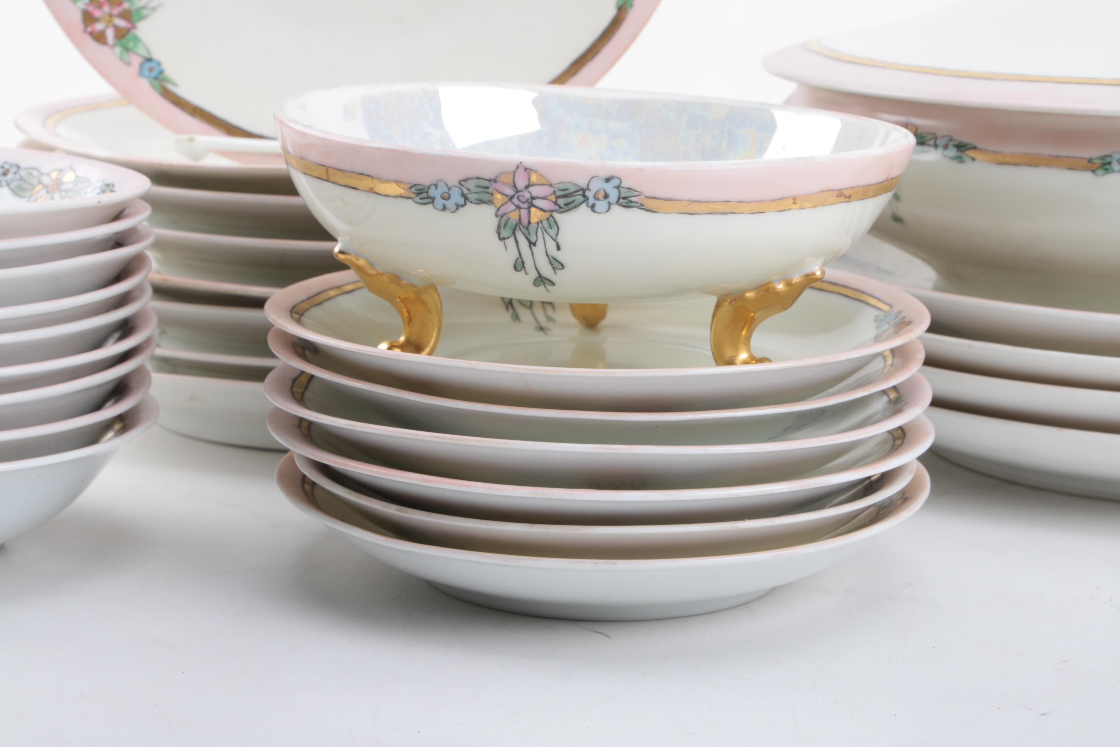 Antique and Vintage Hobbyist Painted Porcelain Tableware