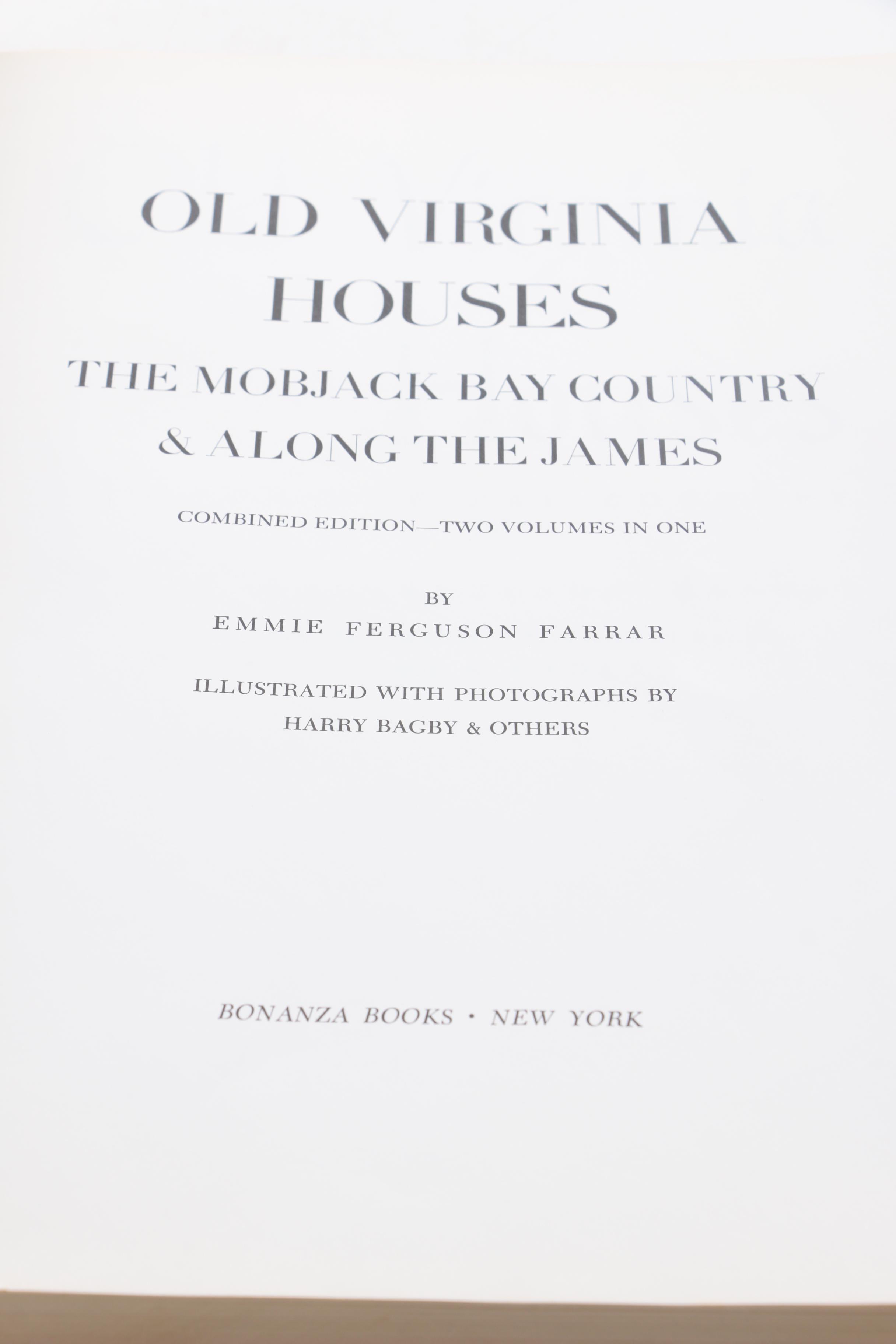 Vintage Virginia and Washington D.C. Coffee Table Books