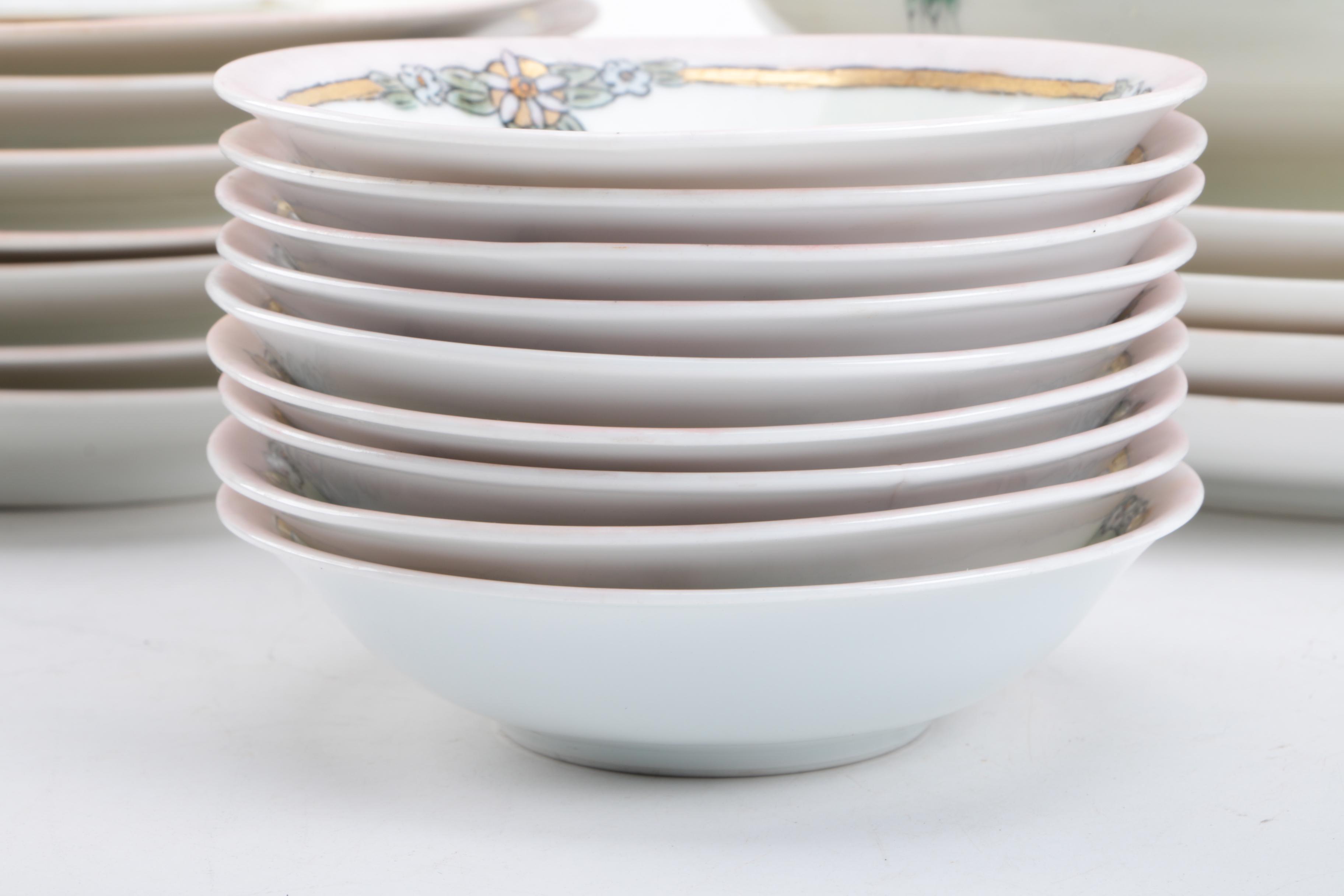 Antique and Vintage Hobbyist Painted Porcelain Tableware