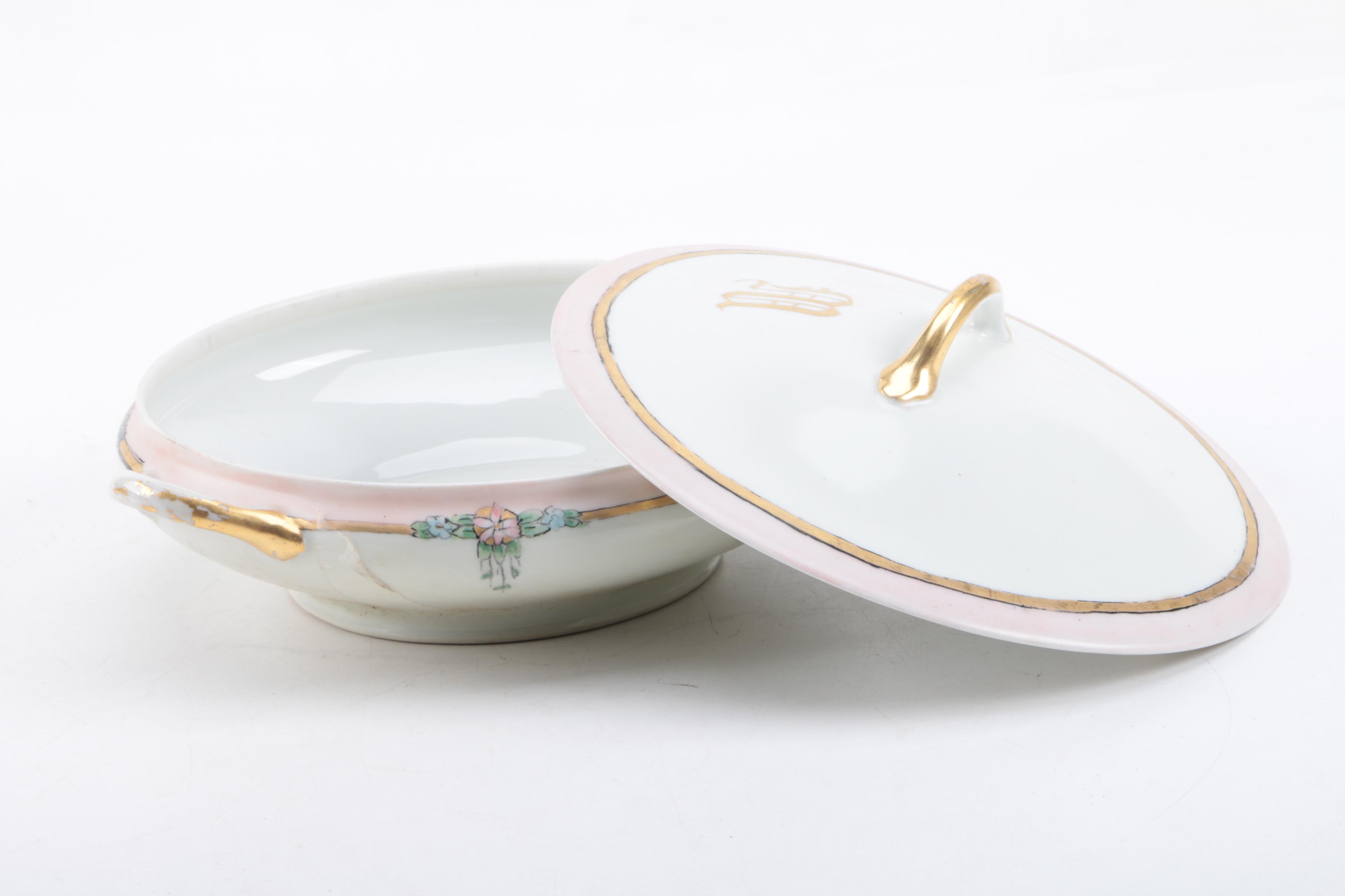 Antique and Vintage Hobbyist Painted Porcelain Tableware