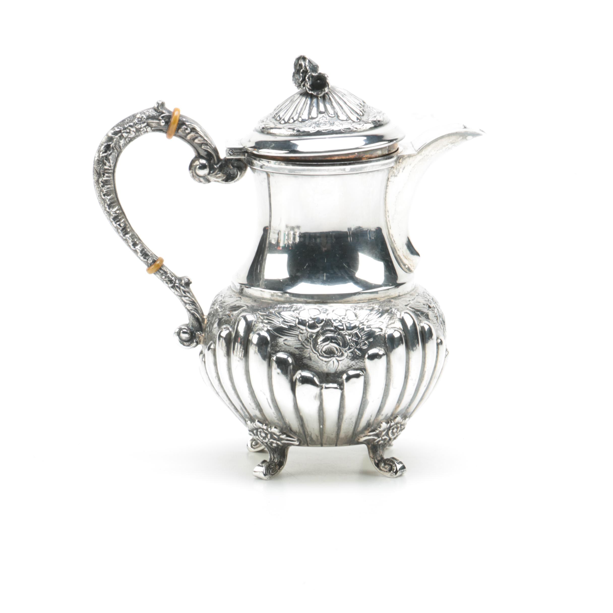 Spanish Baroque Style 915 Silver Tea Set