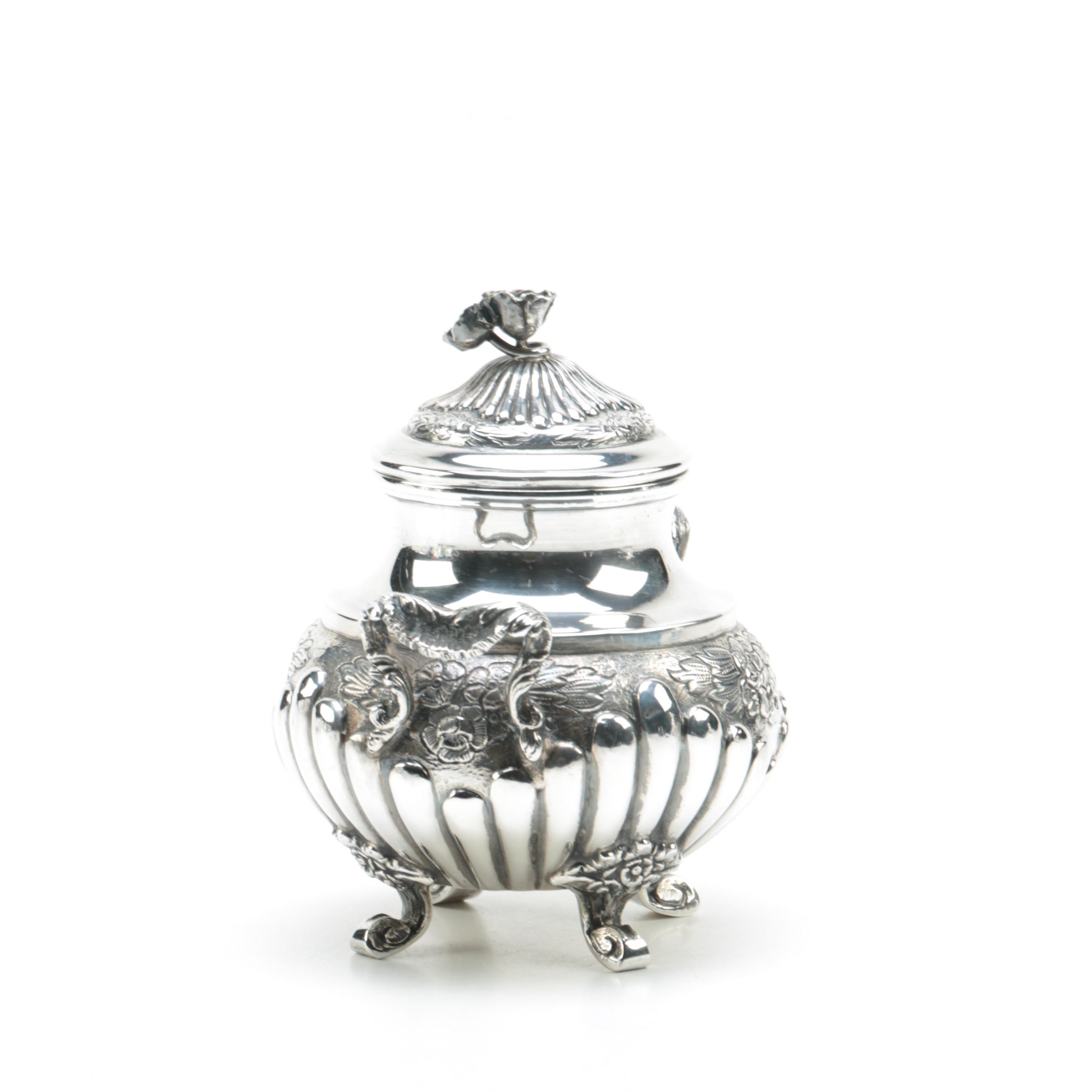 Spanish Baroque Style 915 Silver Tea Set