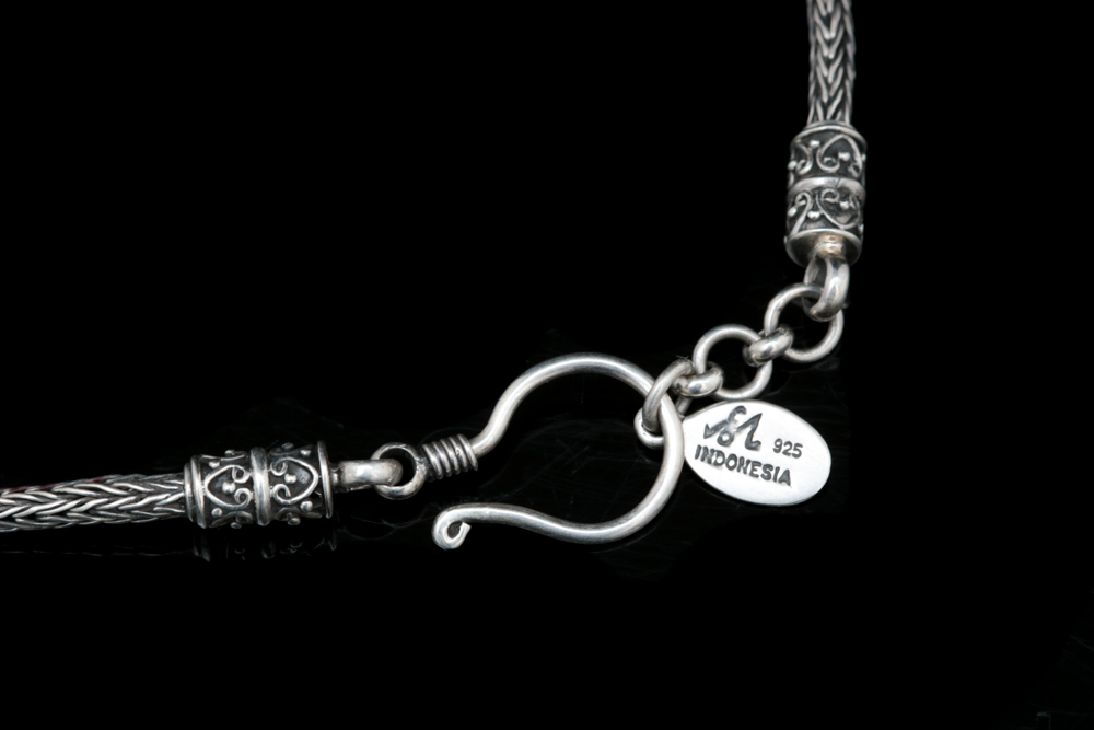 Robert Manse Sterling Silver Wheat Chain Necklace