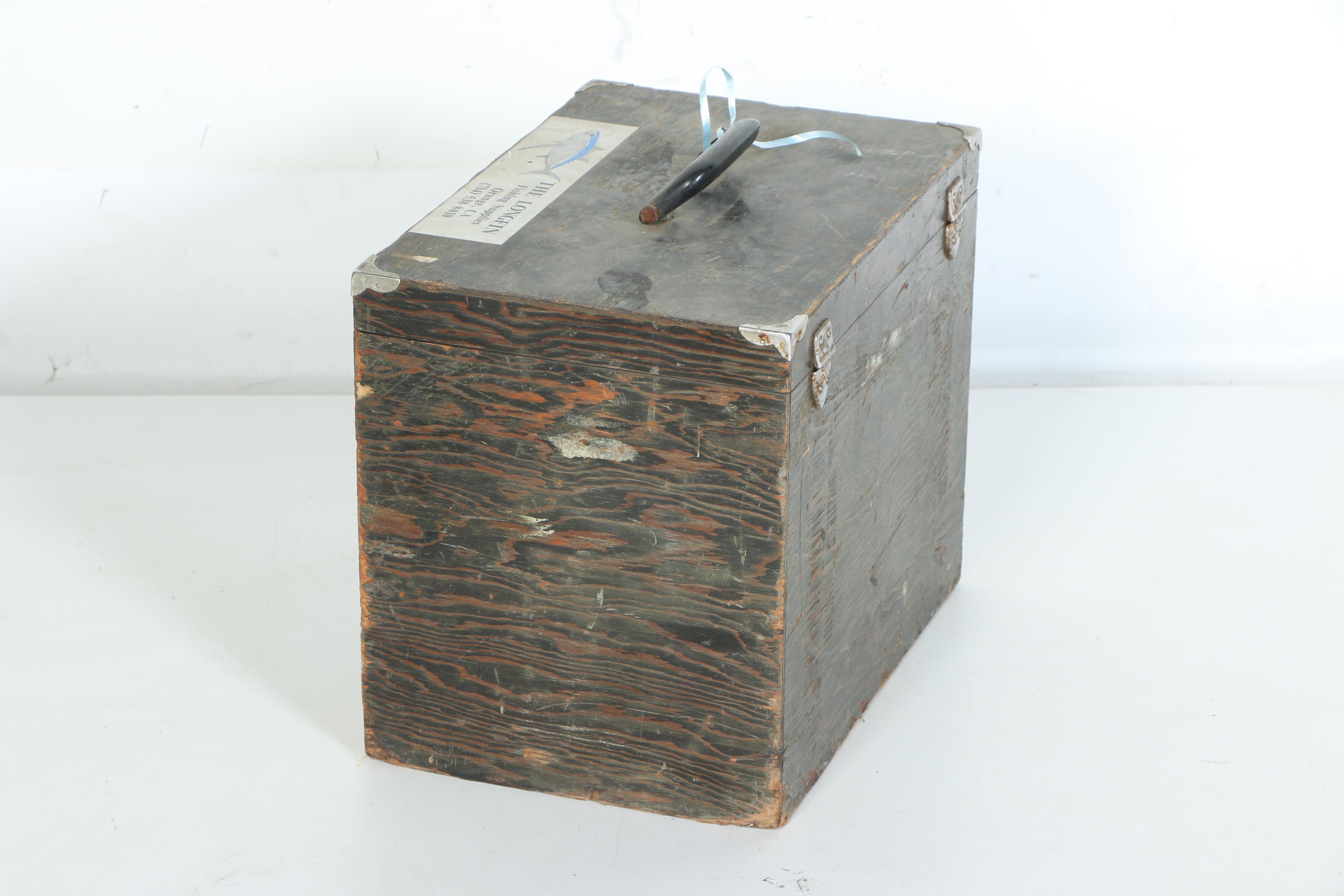 Vintage Wooden Tackle Box
