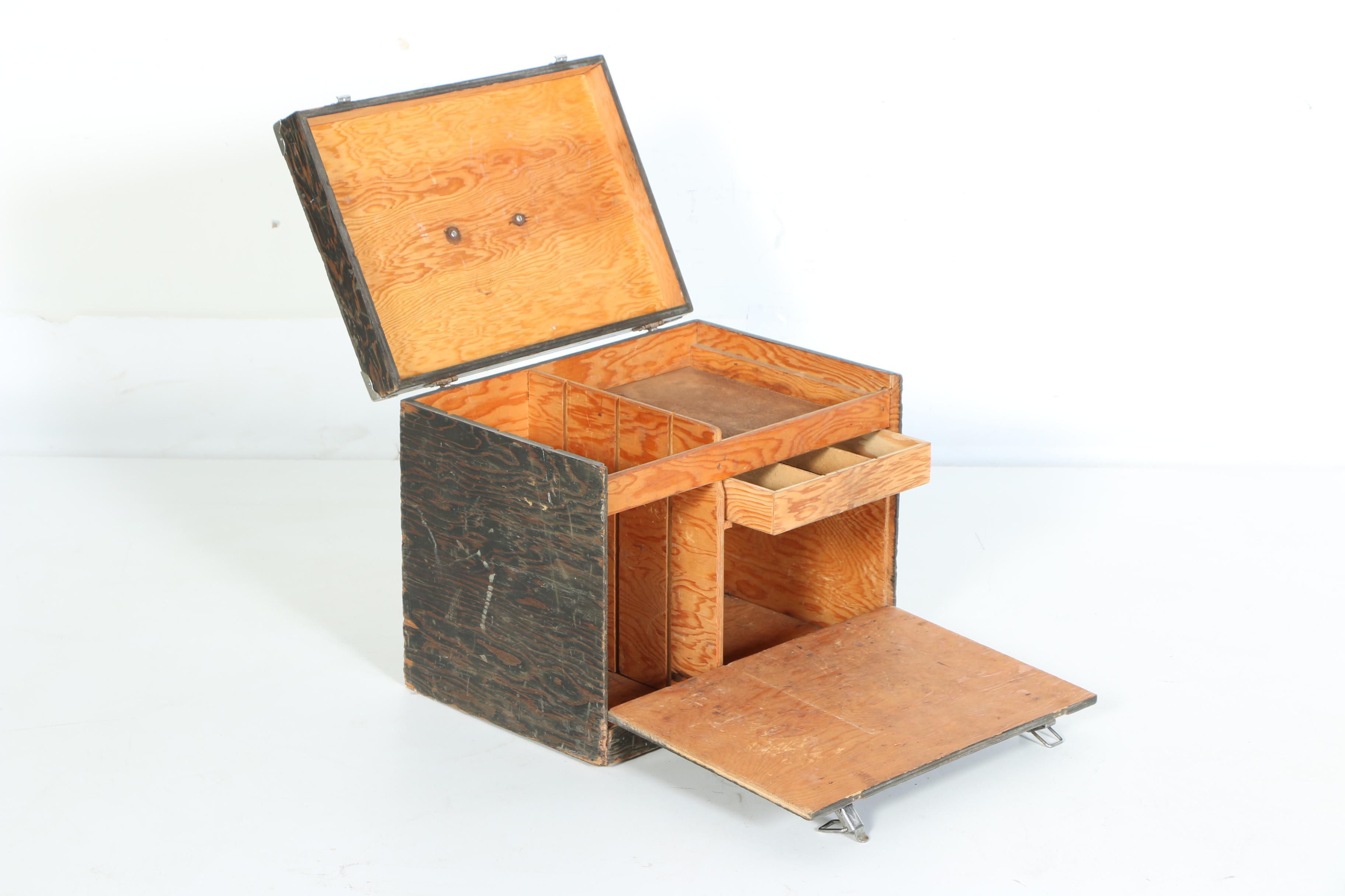 Vintage Wooden Tackle Box