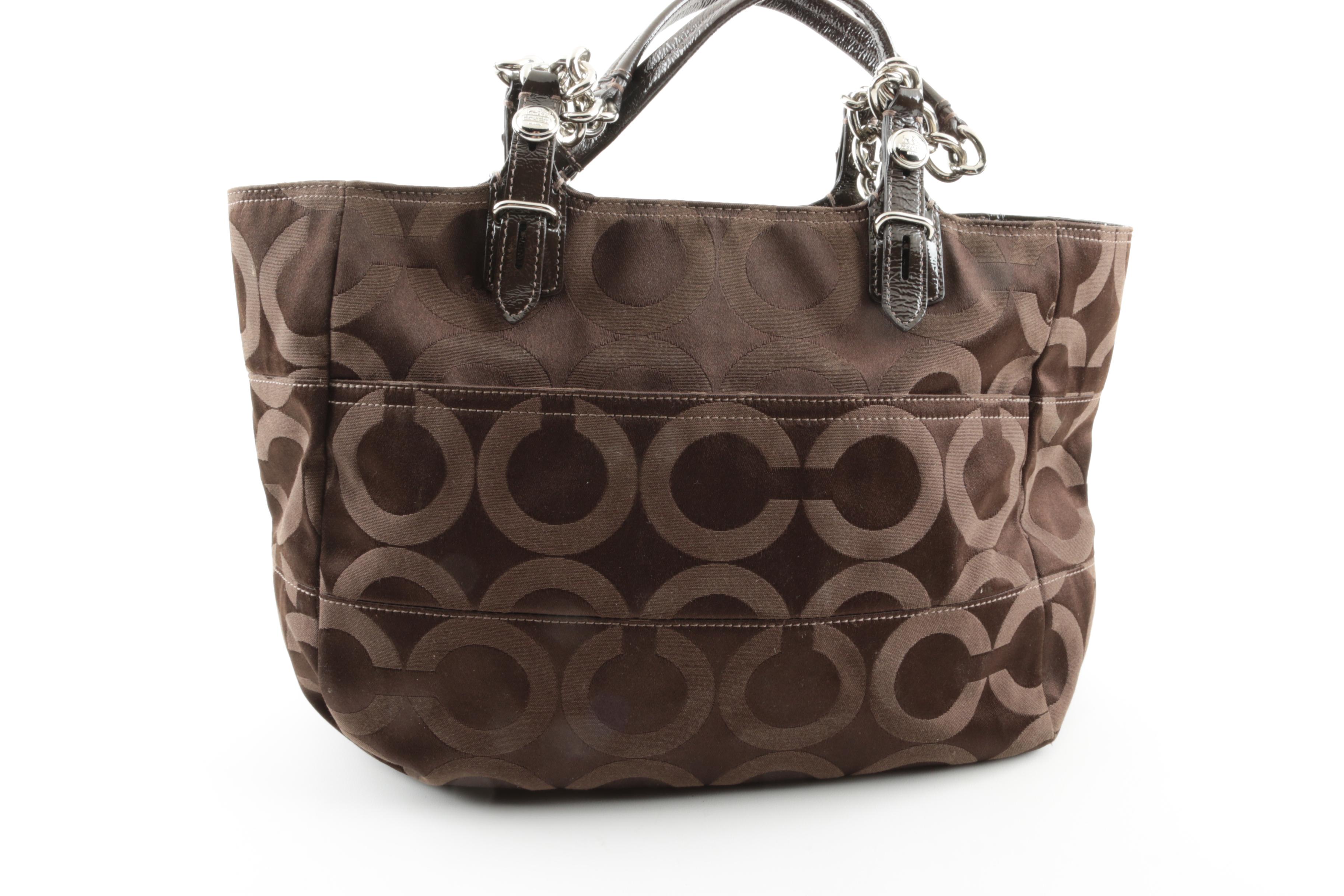 Coach Signature Jacquard and Leather Handbags