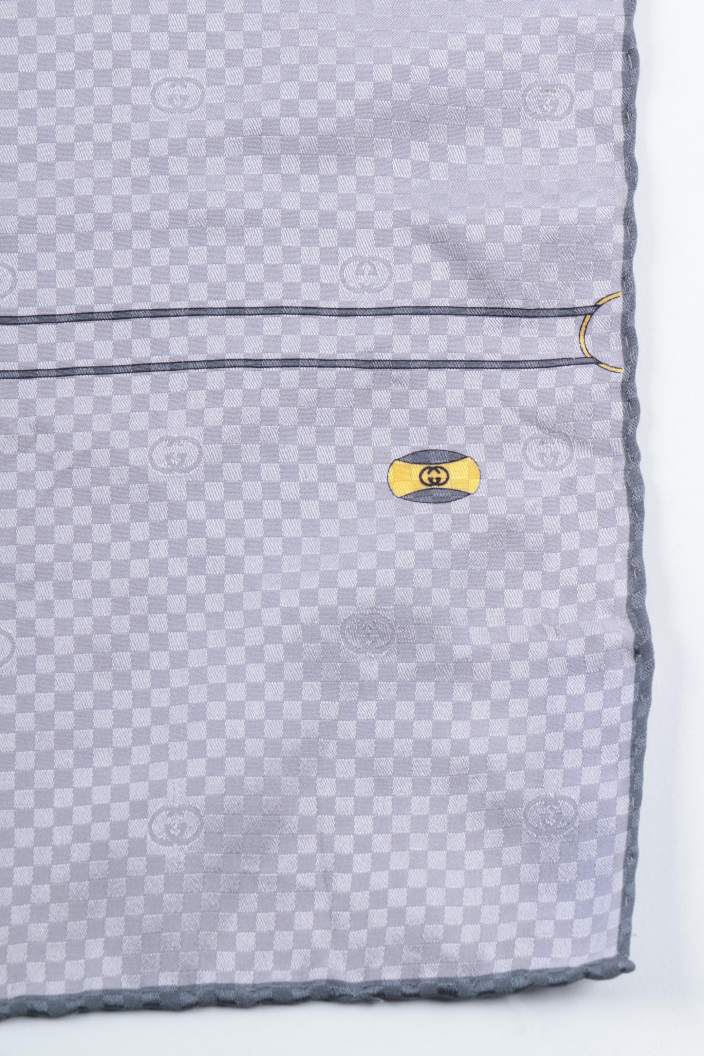 Vintage Gucci Accessory Collection Silk Scarf