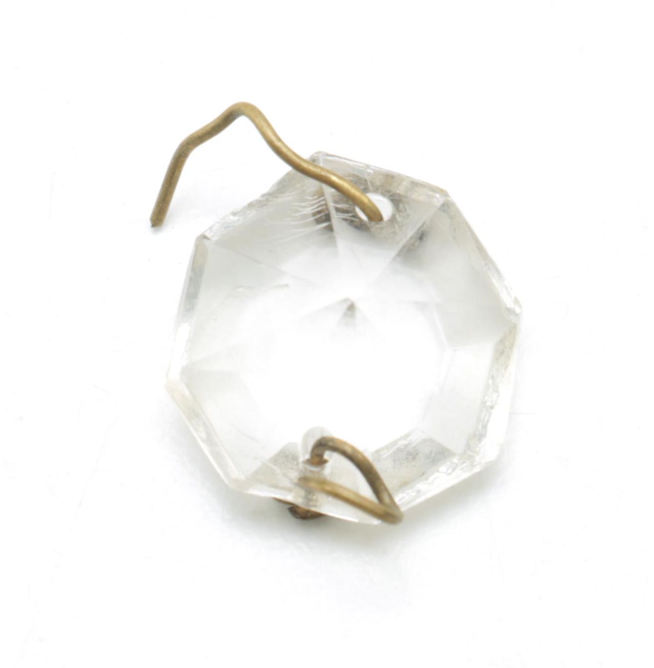 VIntage Converted Hanging Oil Light with Glass Shade