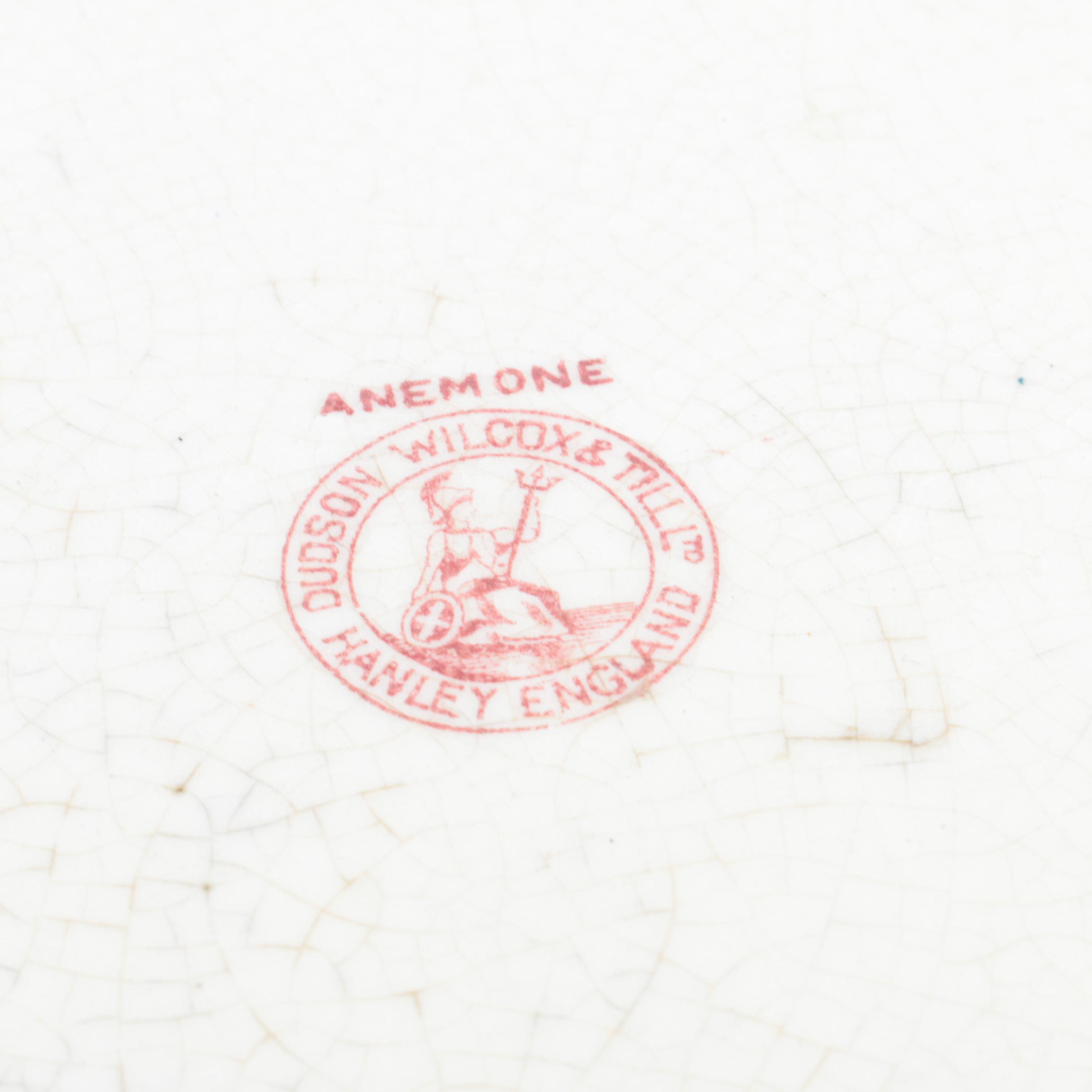 Dudson, Wilcox & Till "Anemone" Ceramic Bowl and Pitcher