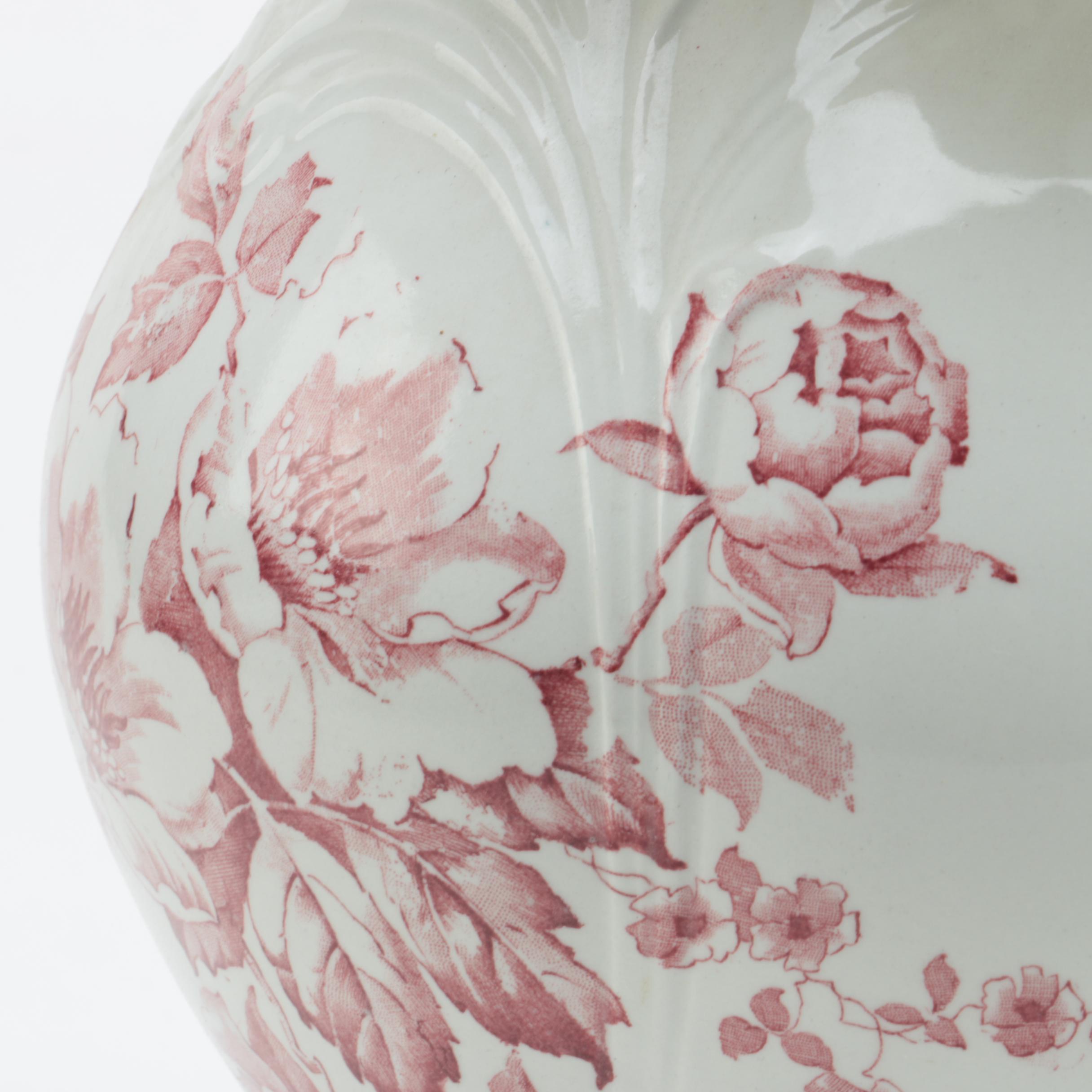 Dudson, Wilcox & Till "Anemone" Ceramic Bowl and Pitcher