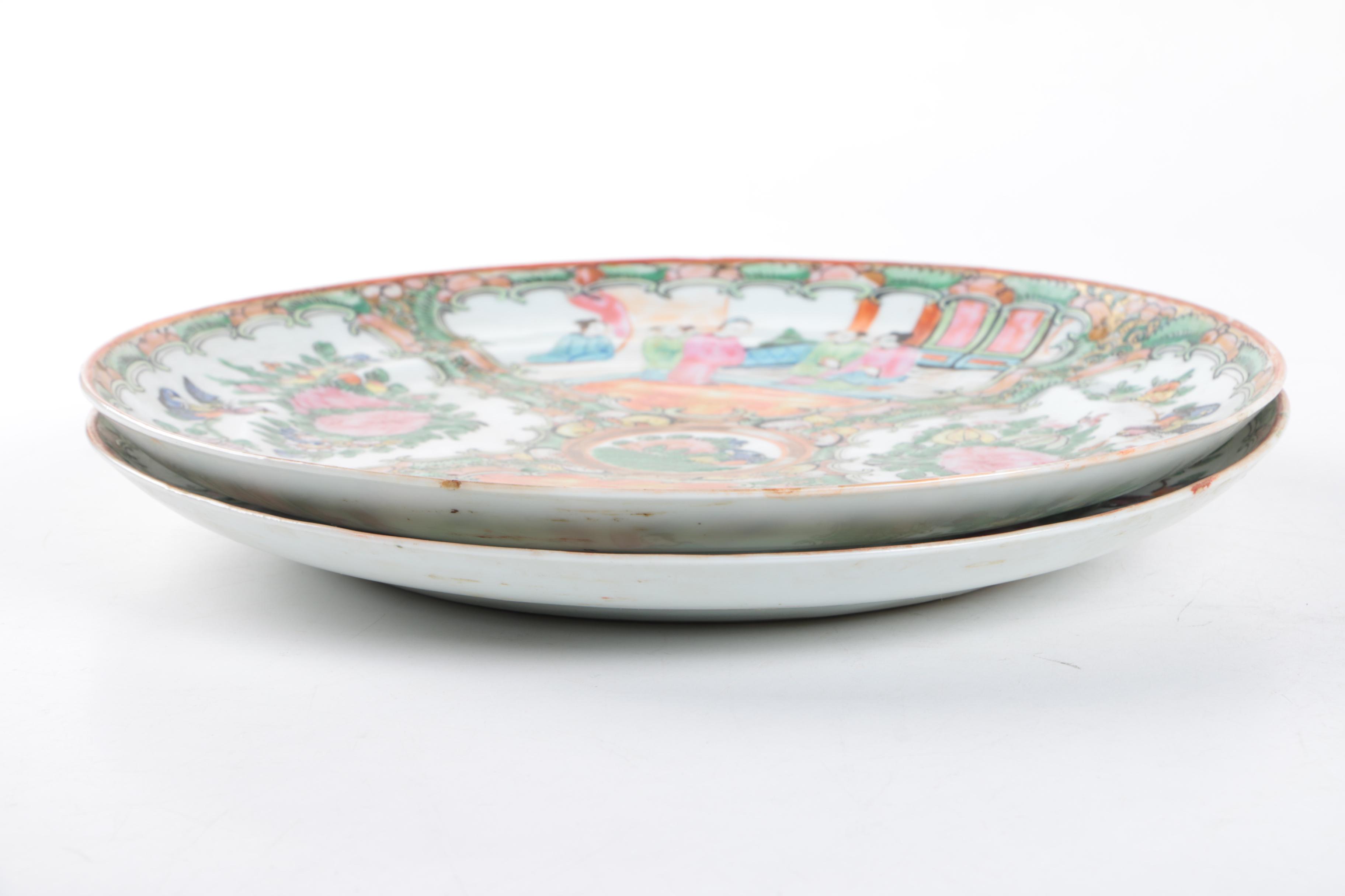 Vintage Chinese "Rose Medallion" Porcelain Tableware