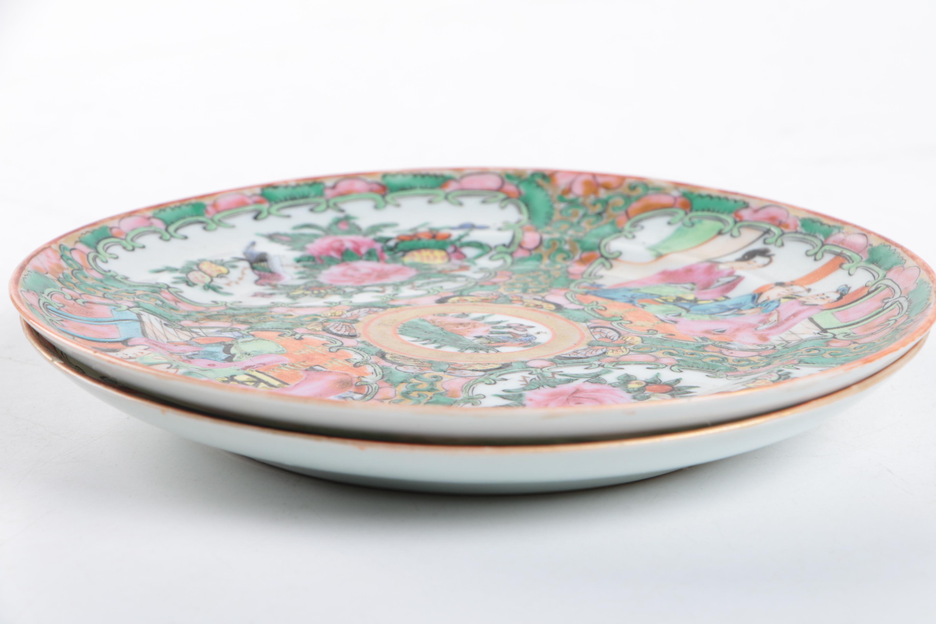 Vintage Chinese "Rose Medallion" Porcelain Tableware