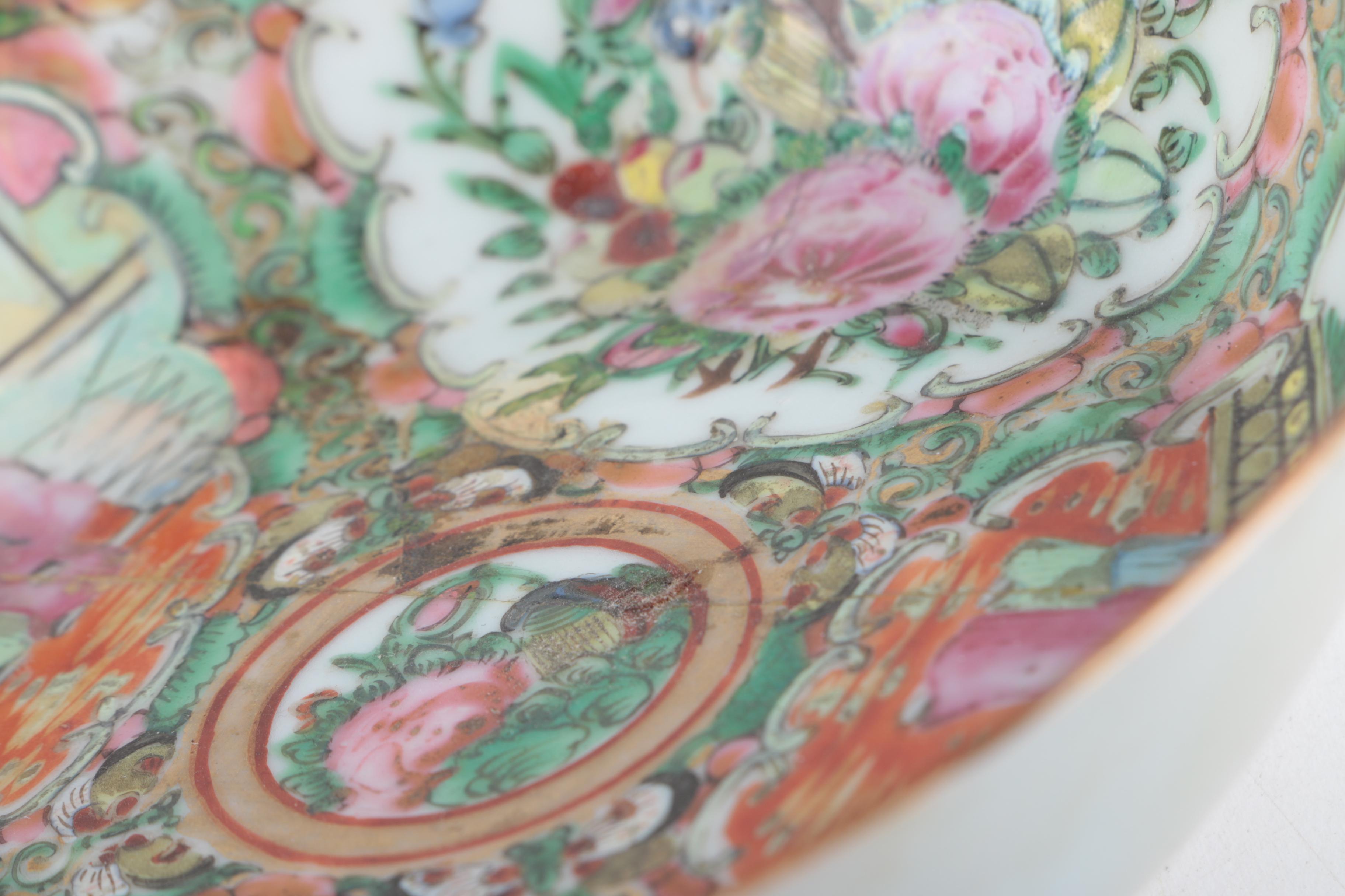 Vintage Chinese "Rose Medallion" Porcelain Tableware