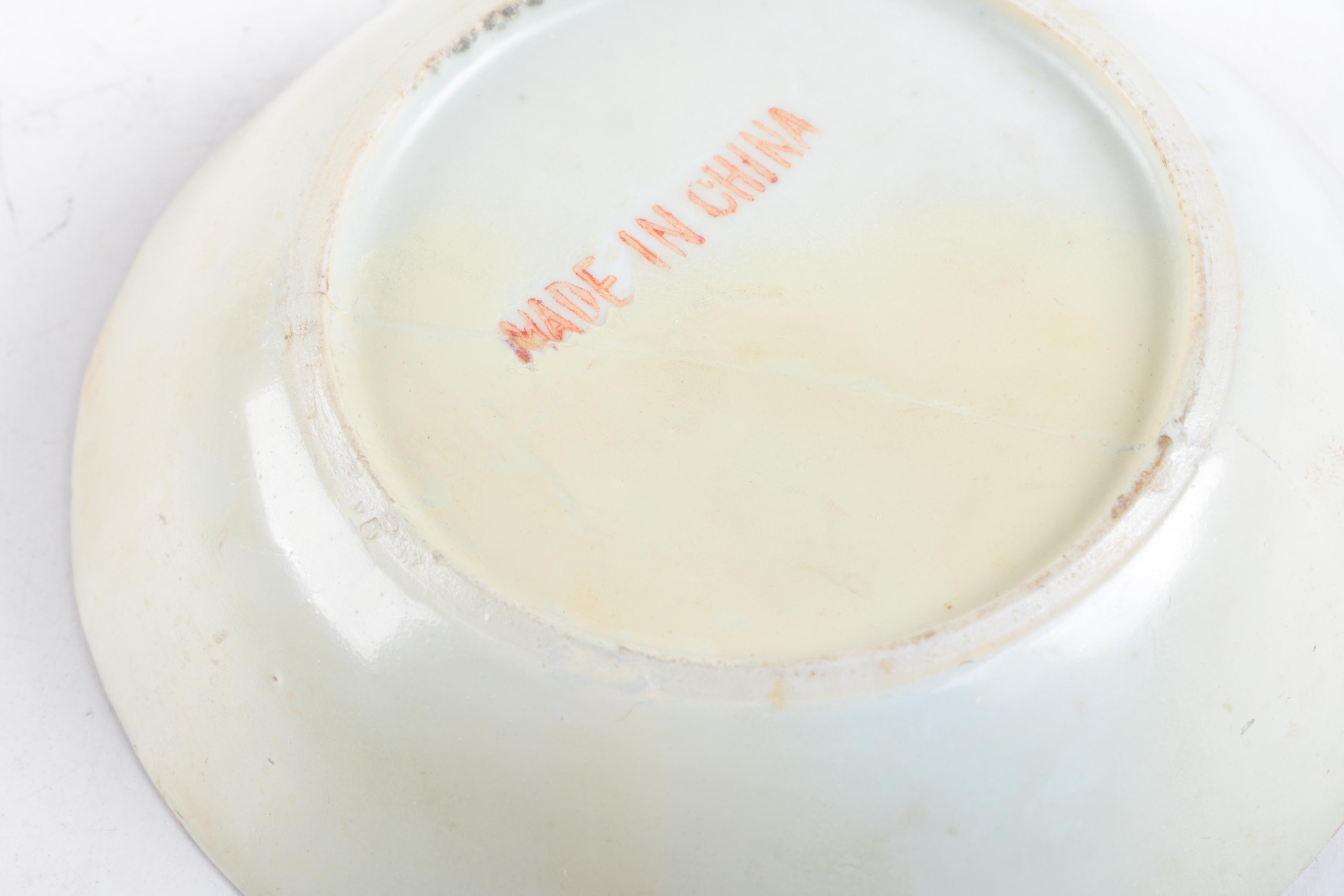 Vintage Chinese "Rose Medallion" Porcelain Tableware