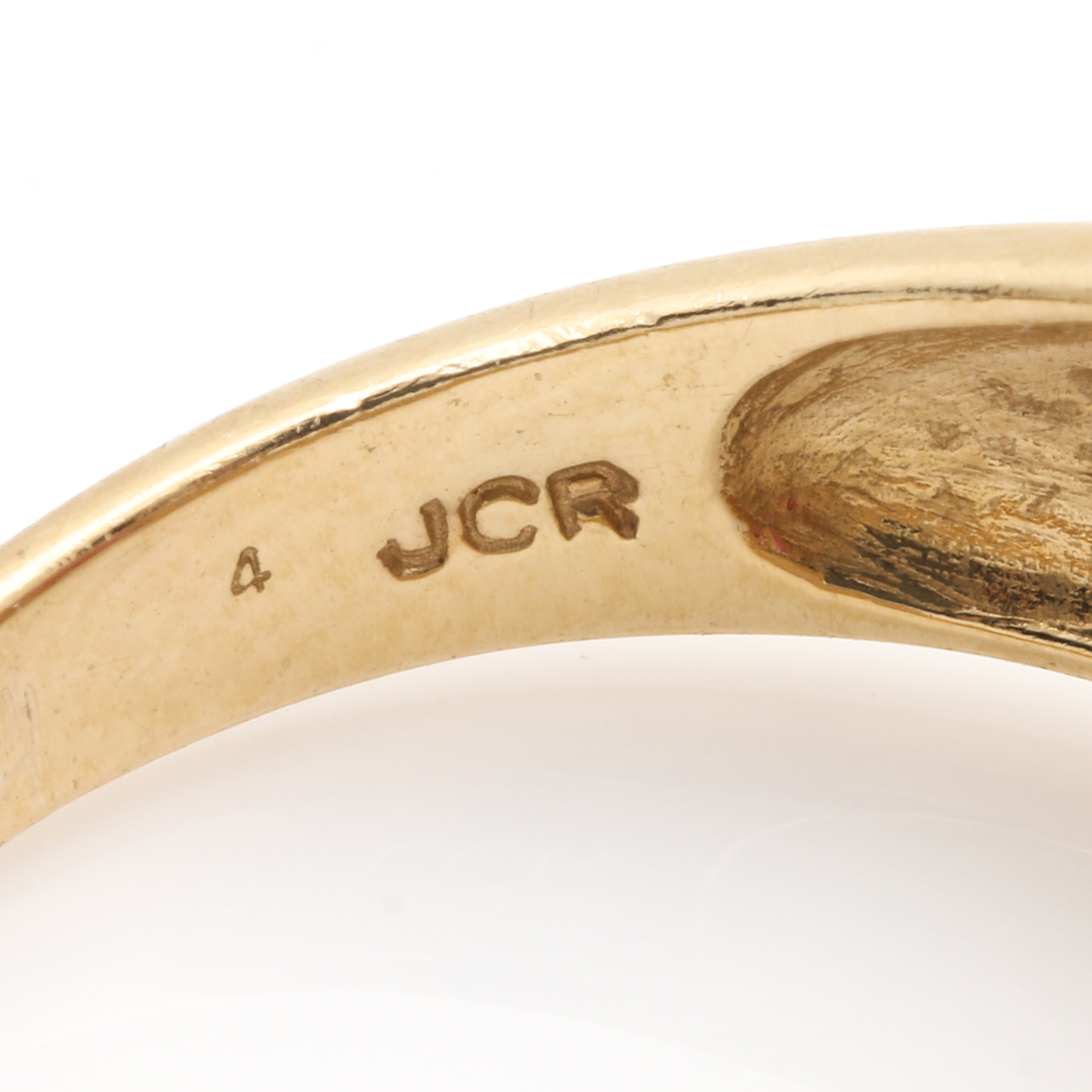 John C. Rinker 14K Yellow Gold Pink Tourmaline Diamond Ring
