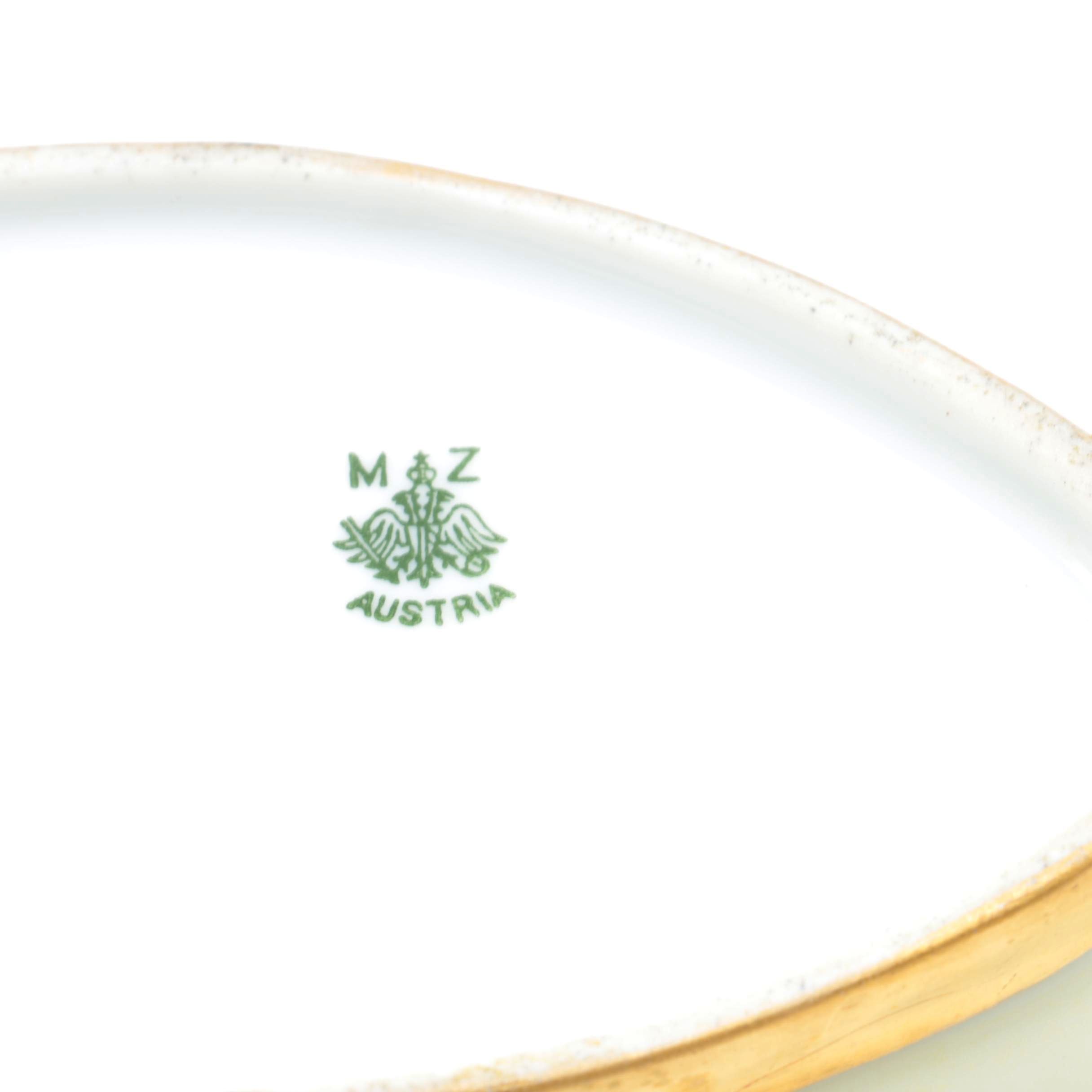 Porcelain Tableware Including MZ Austria