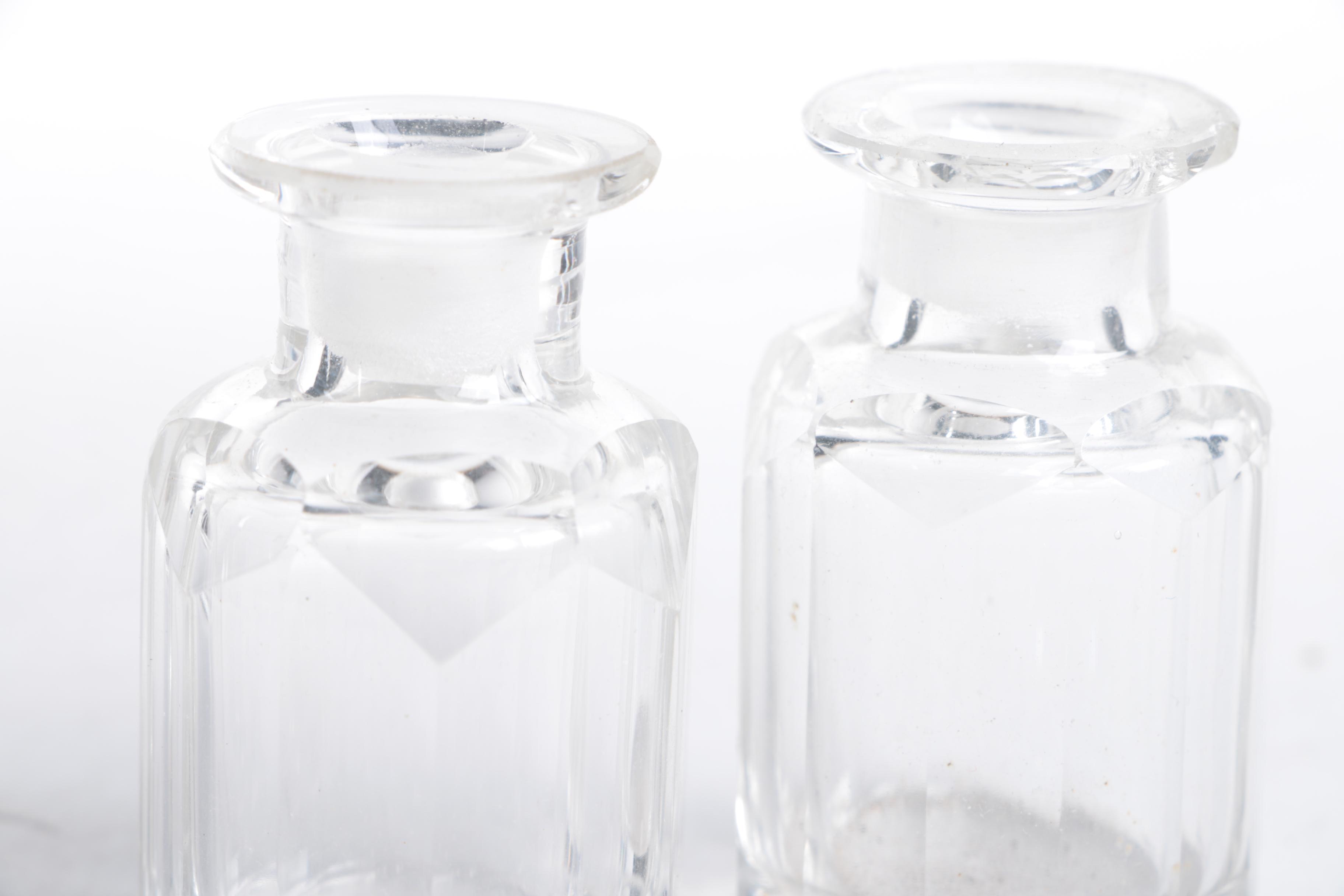 Vintage Glass Perfume Bottle Set