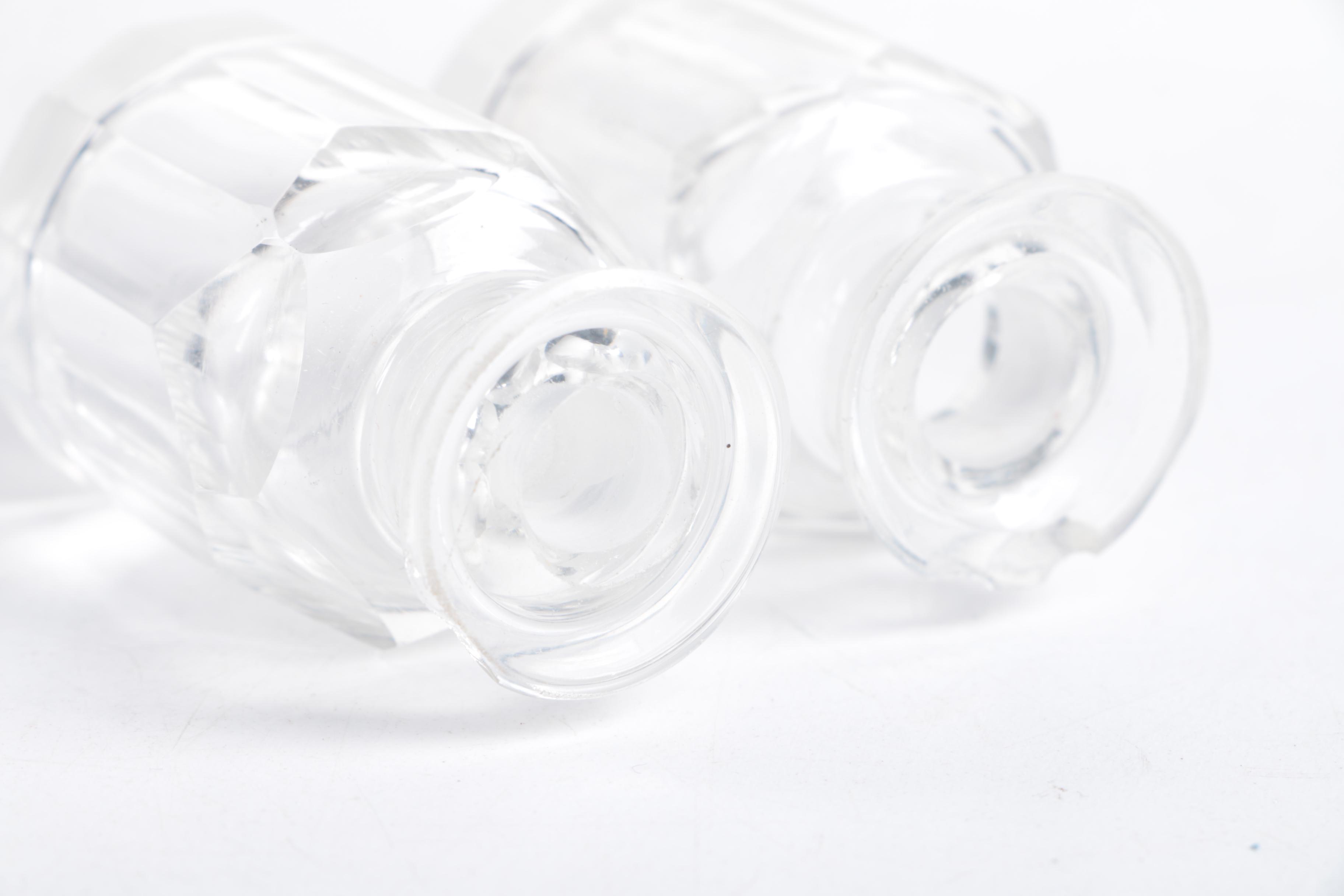 Vintage Glass Perfume Bottle Set