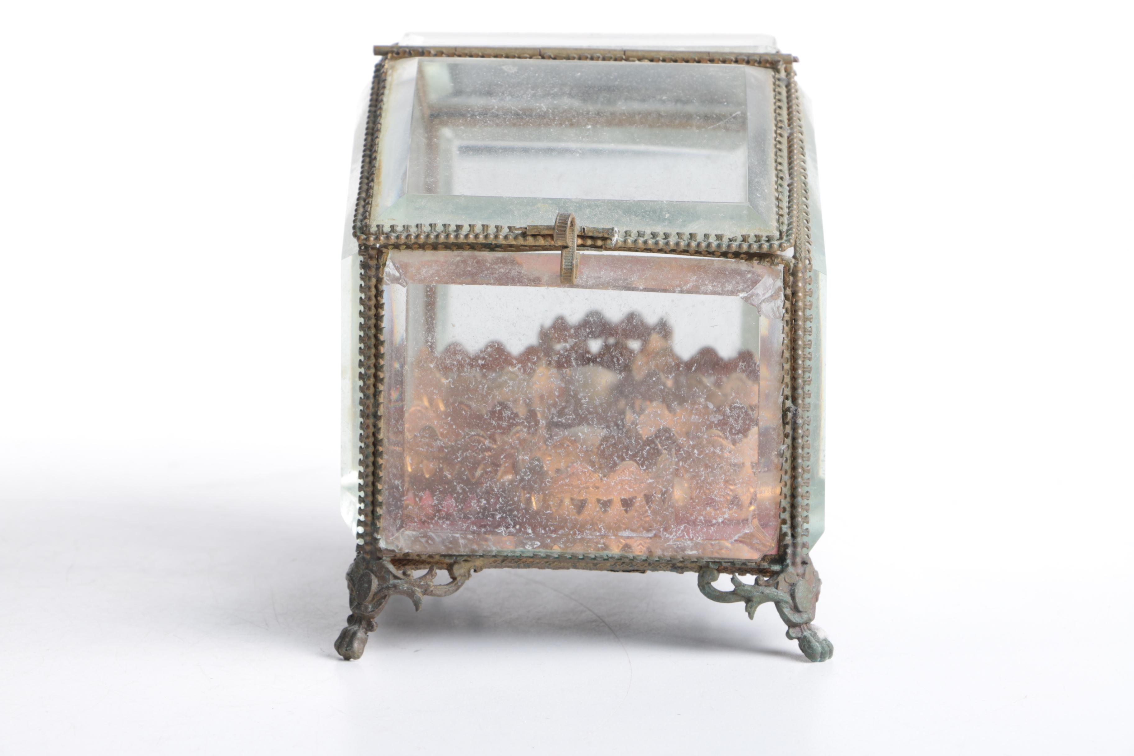 Vintage Glass Perfume Bottle Set