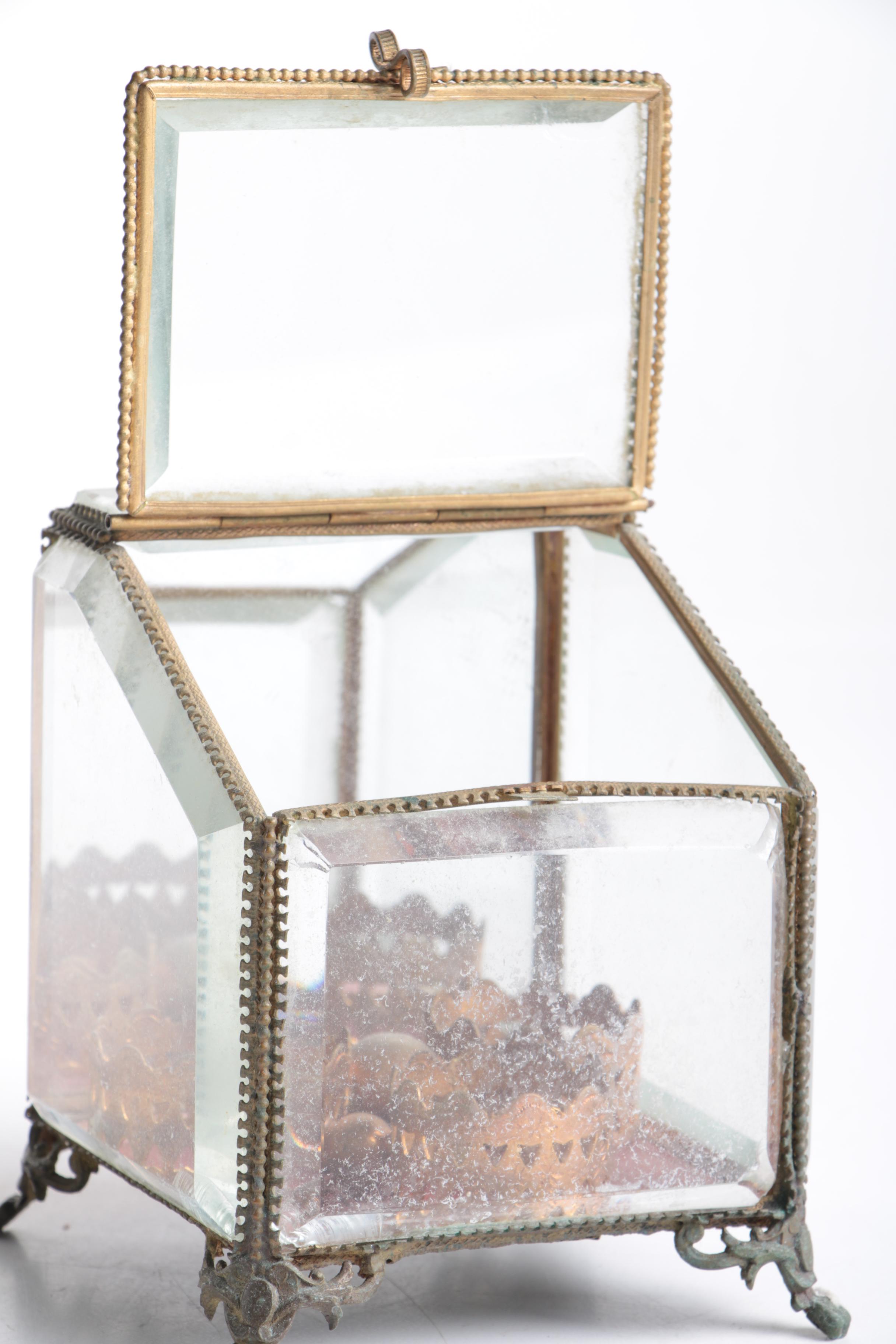 Vintage Glass Perfume Bottle Set