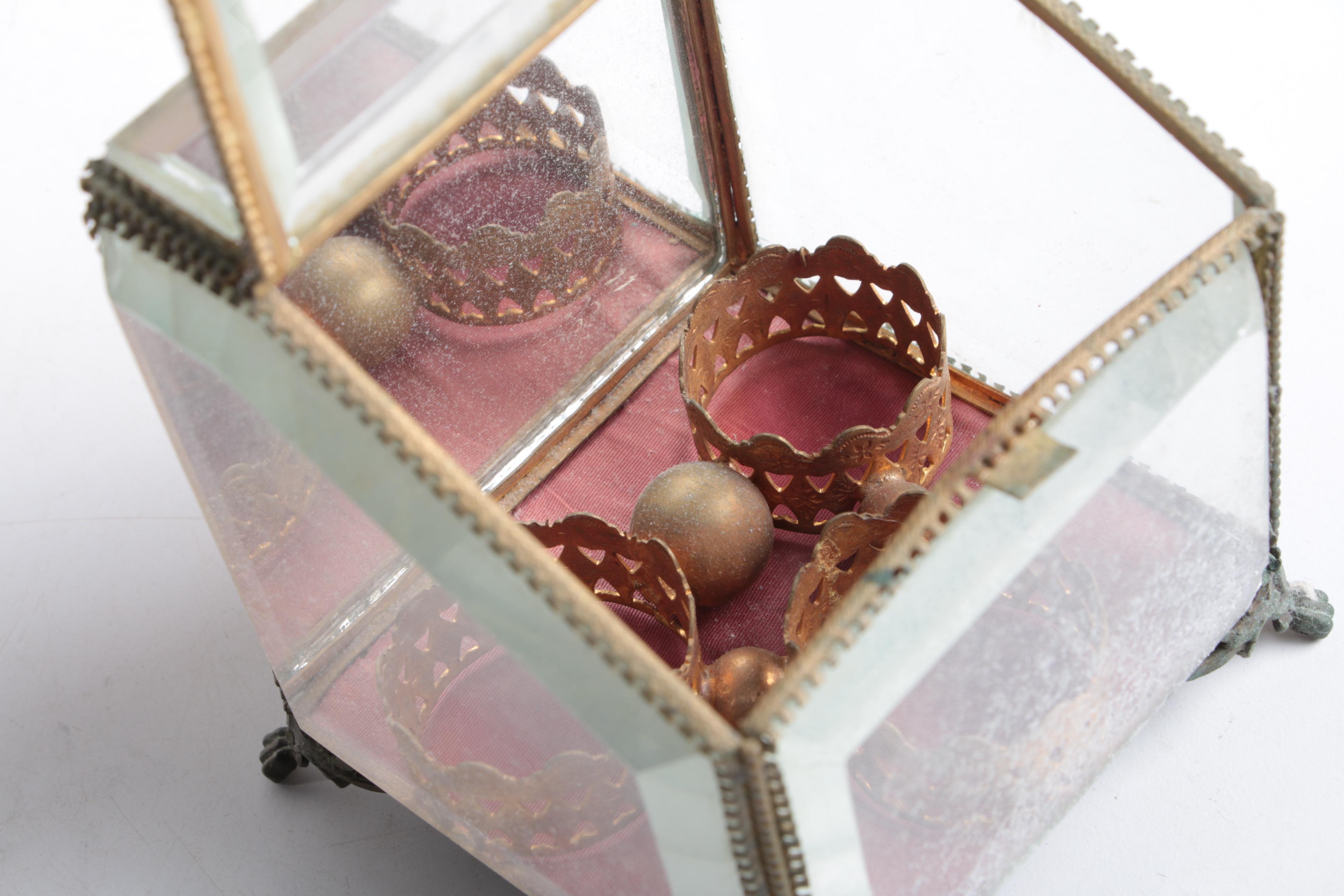 Vintage Glass Perfume Bottle Set