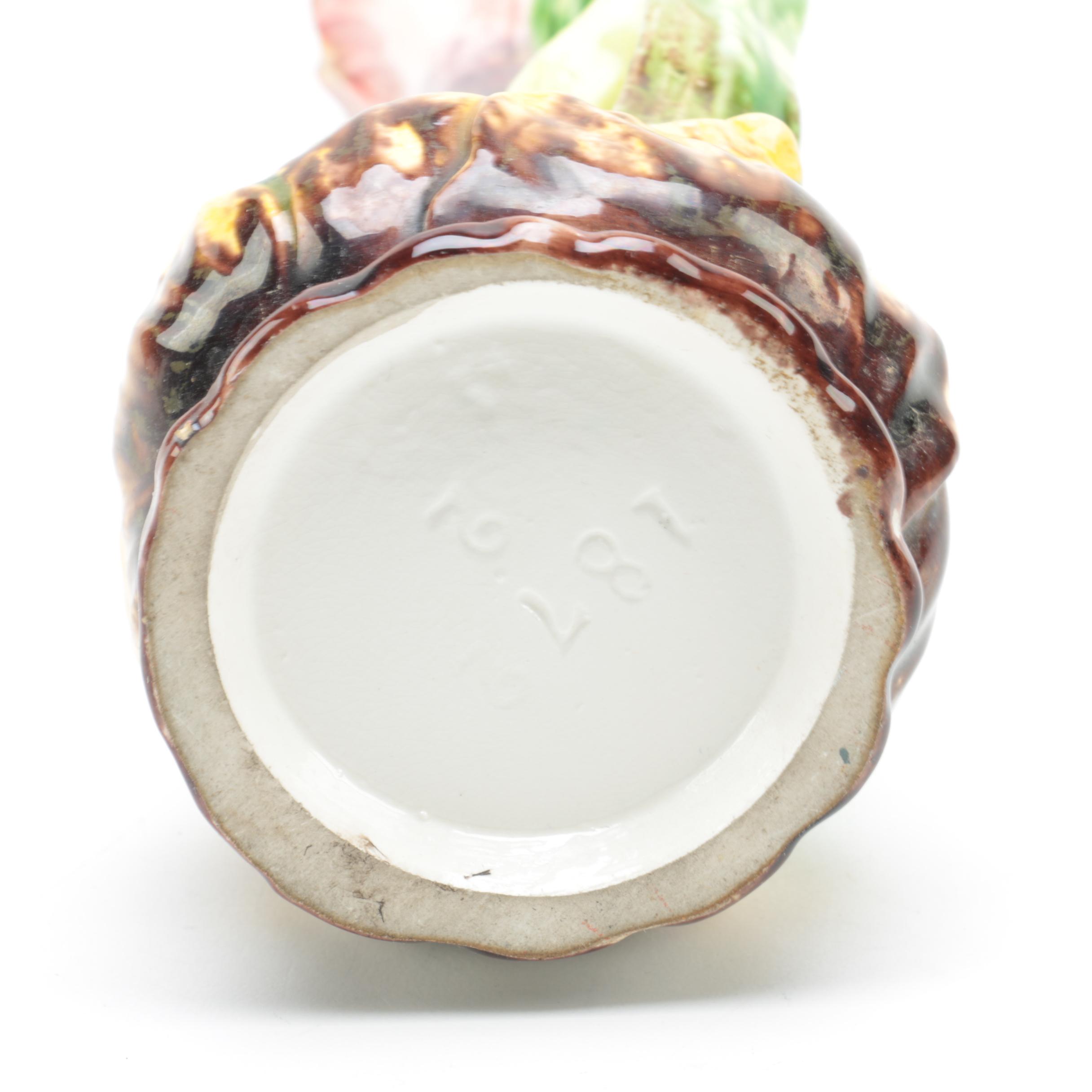 Floral Motif Ceramic Vase