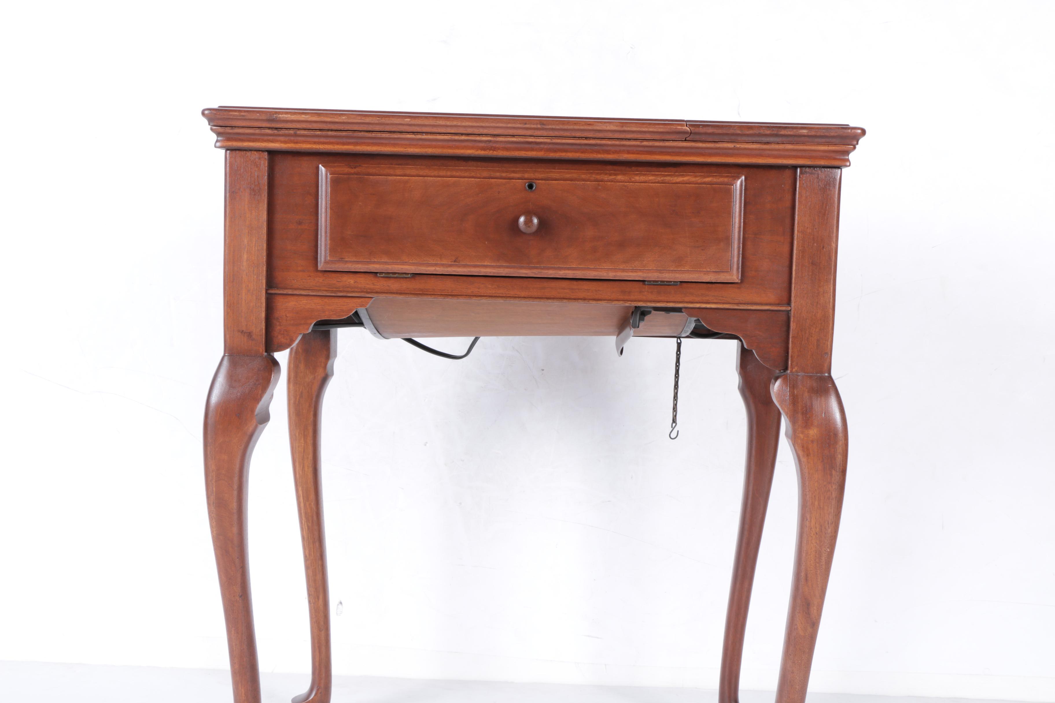 Vintage Singer 15-91 Sewing Machine and Table