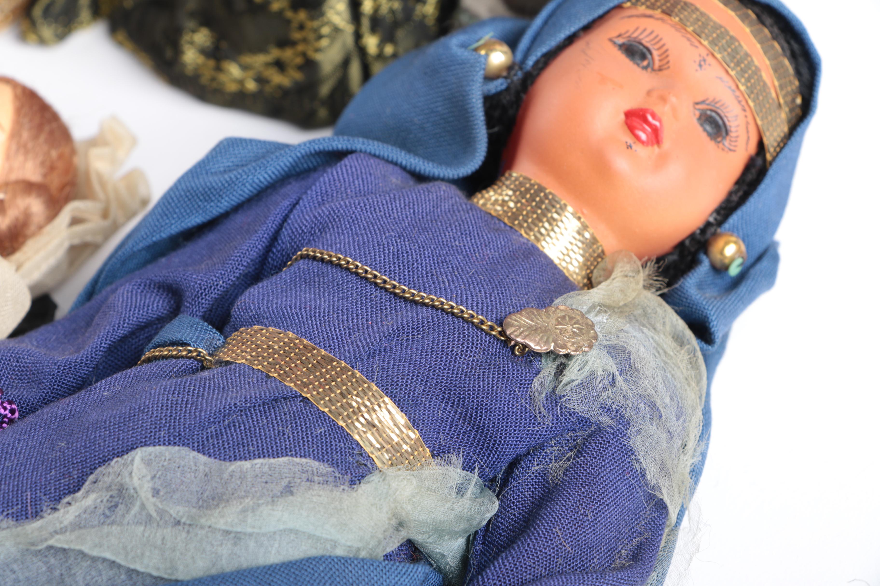 Vintage Hand Made International Souvenir Dolls