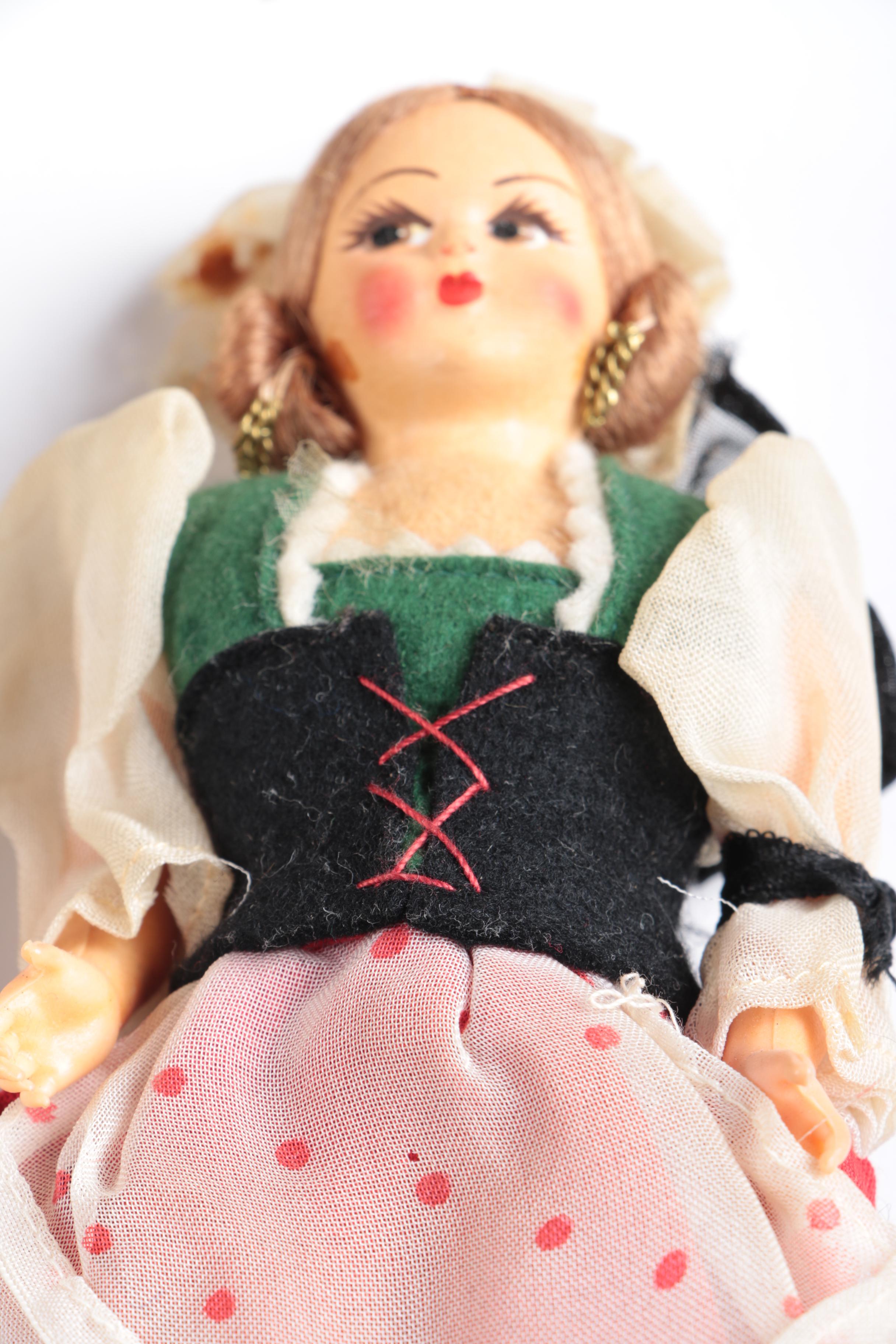 Vintage Hand Made International Souvenir Dolls