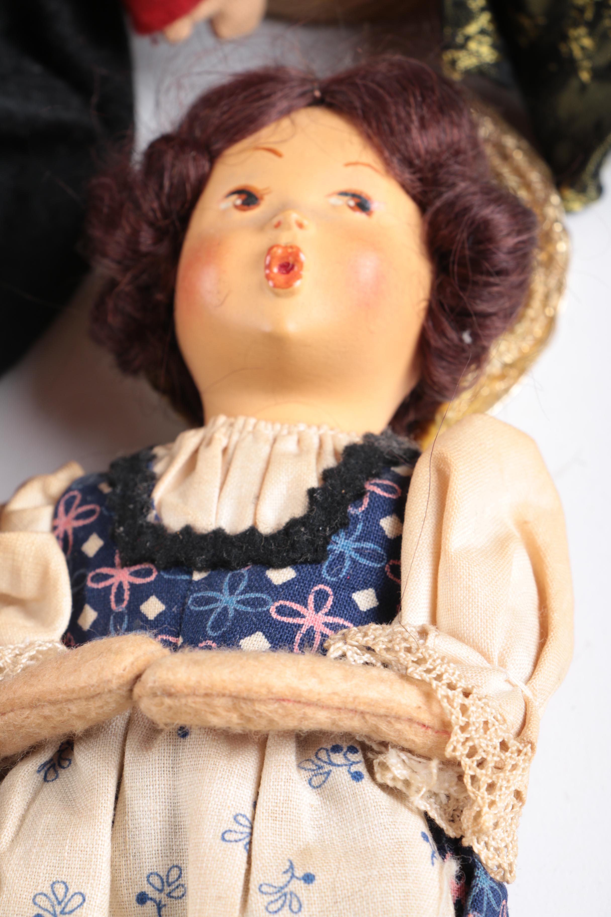 Vintage Hand Made International Souvenir Dolls