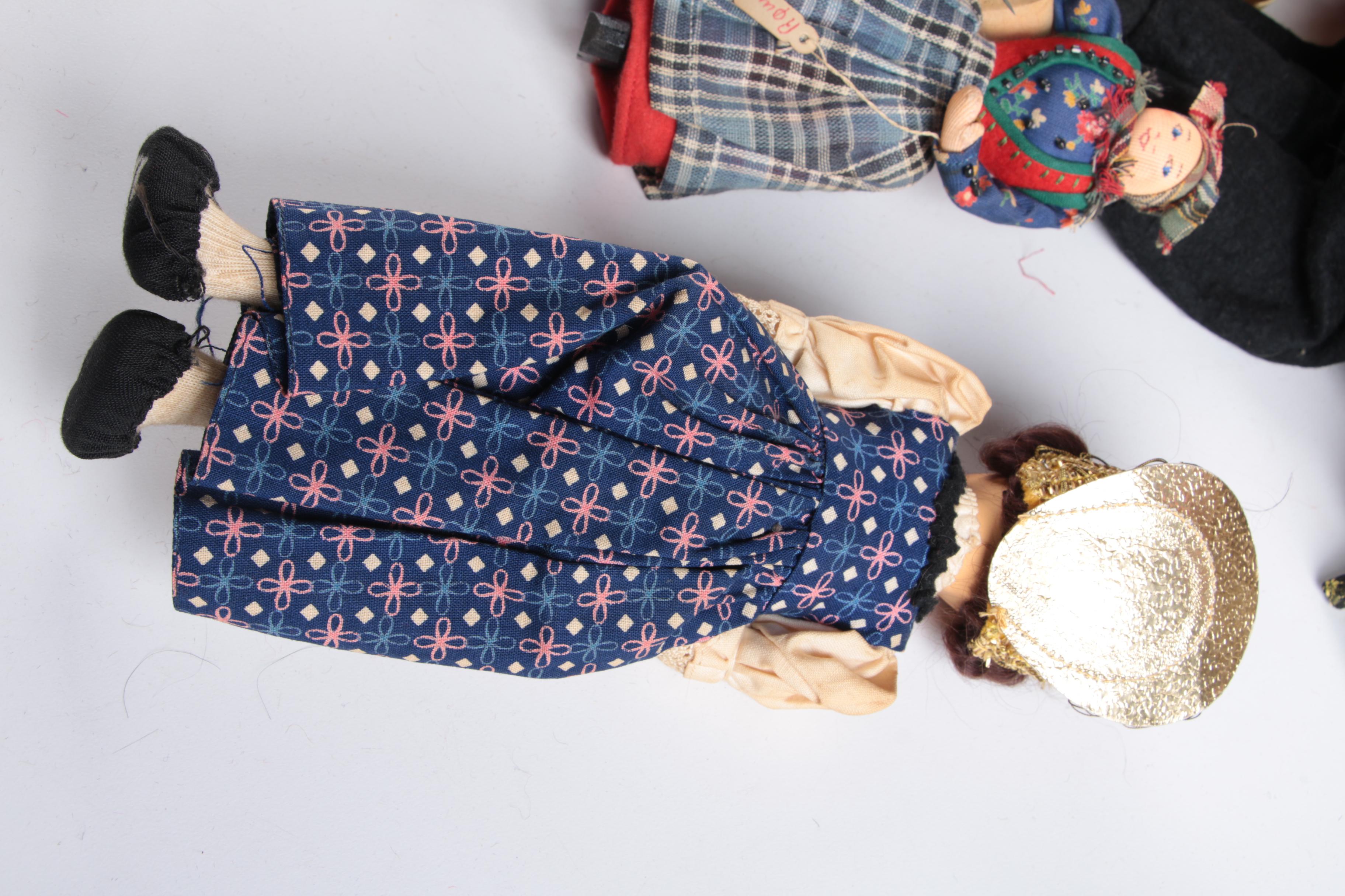 Vintage Hand Made International Souvenir Dolls