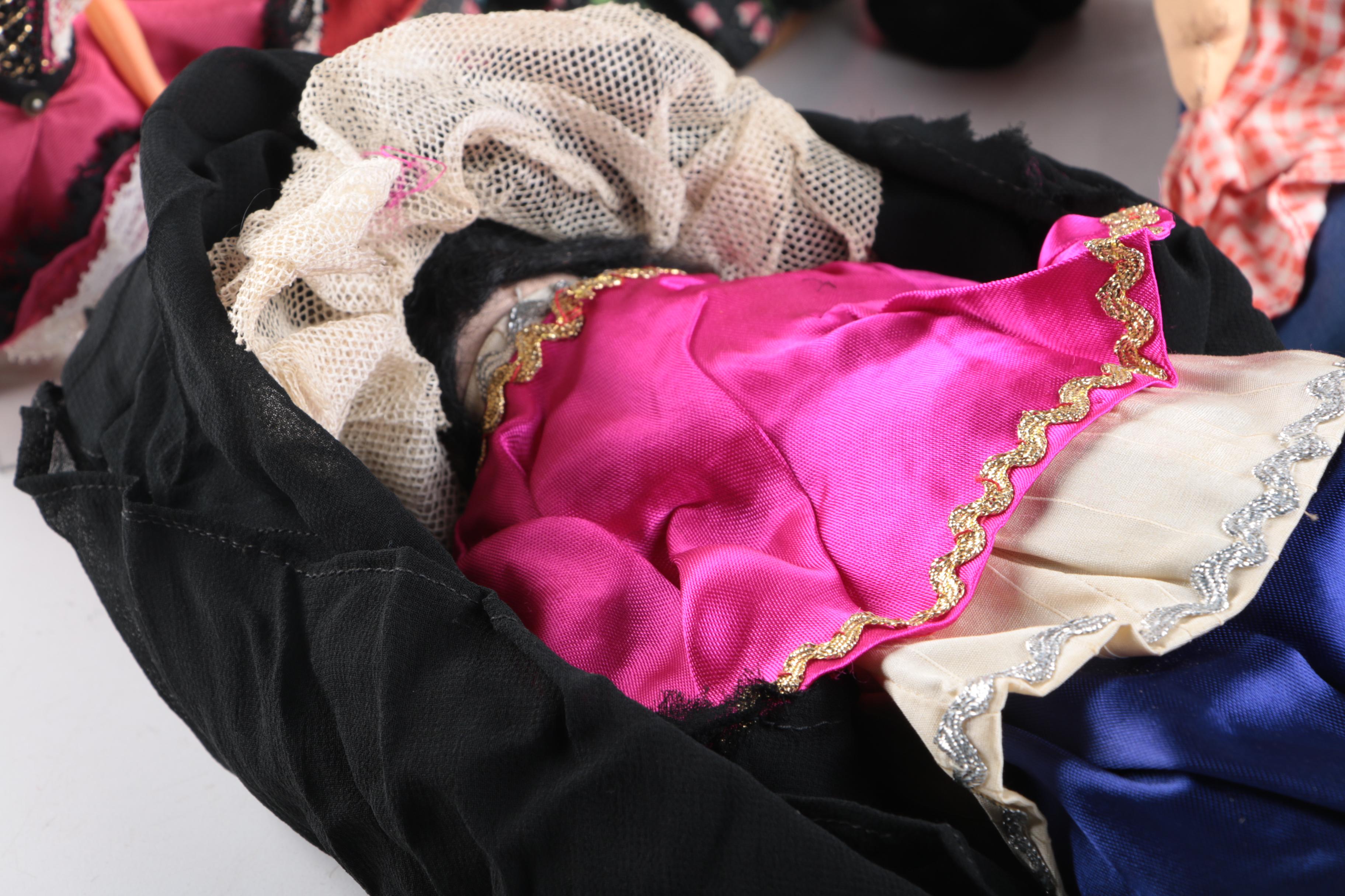 Vintage Hand Made International Souvenir Dolls