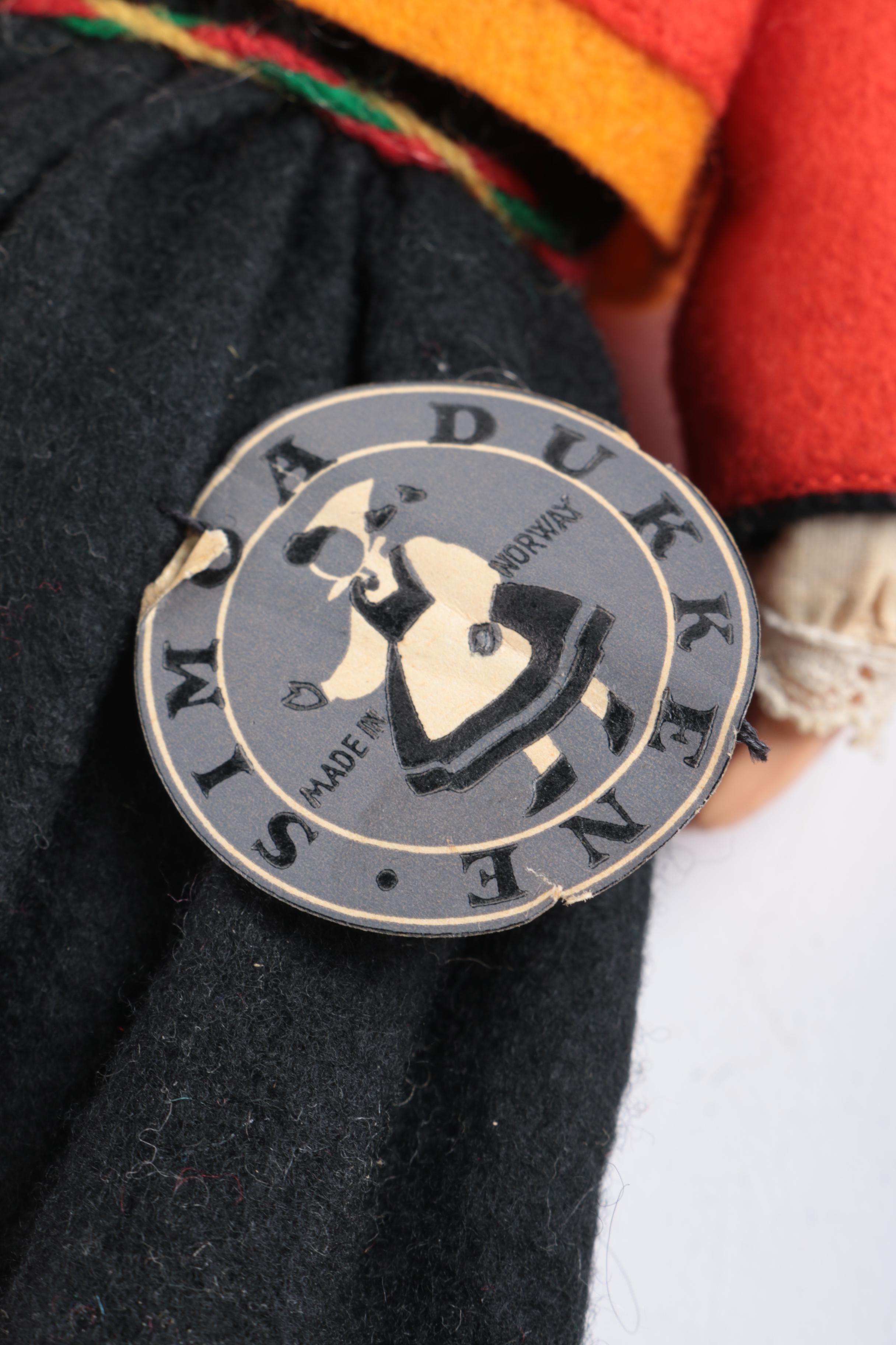 Vintage Hand Made International Souvenir Dolls