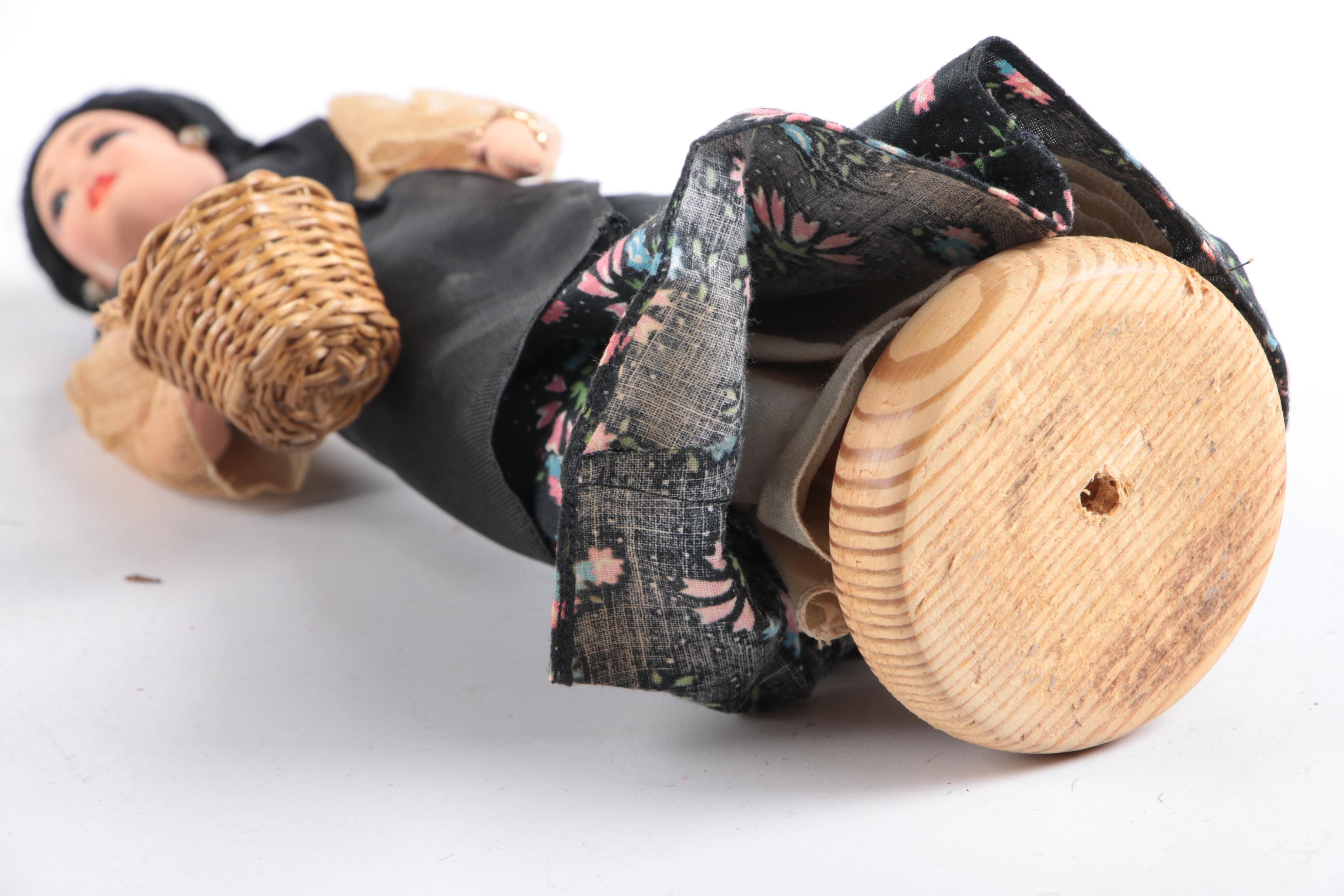 Vintage Hand Made International Souvenir Dolls