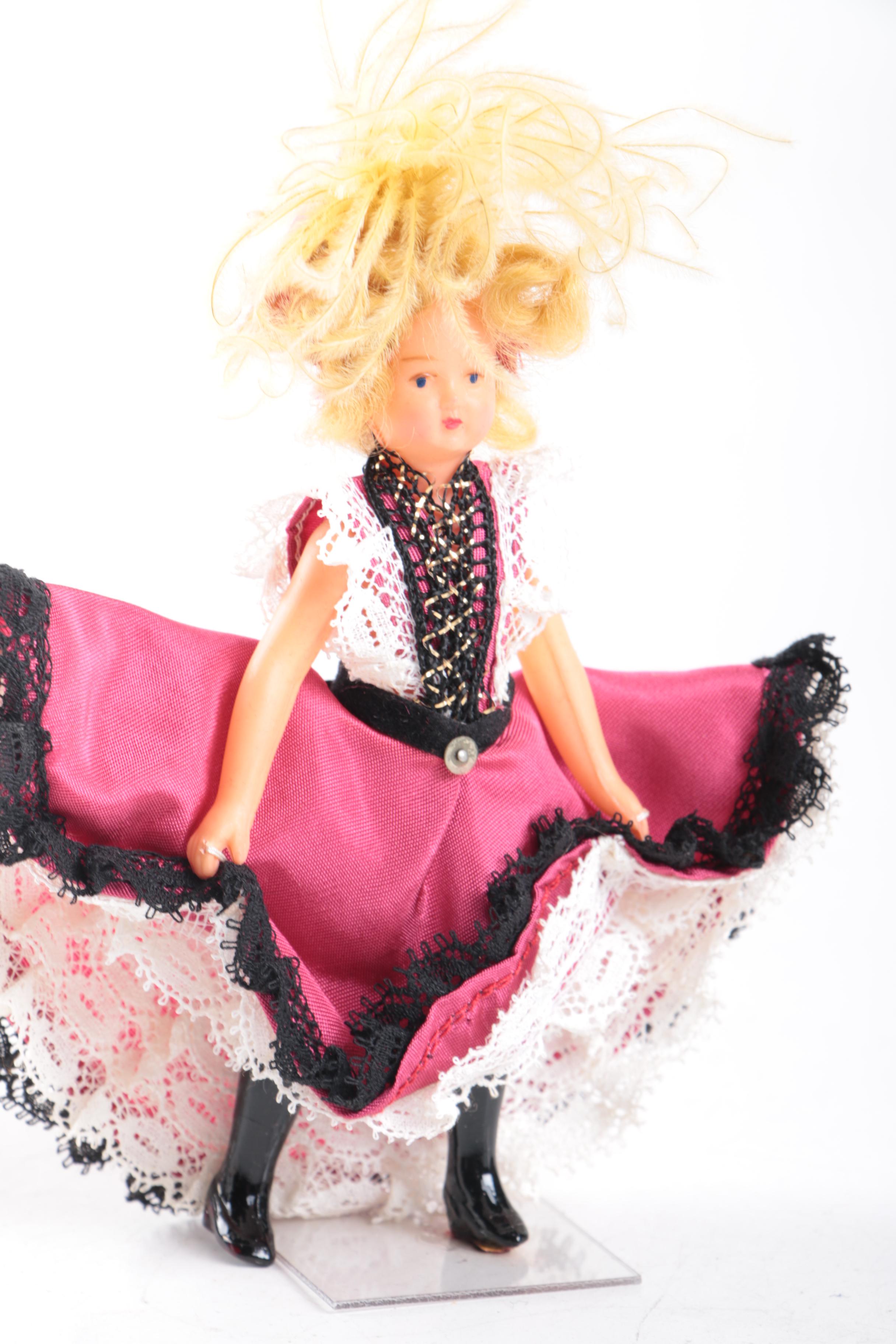 Vintage Hand Made International Souvenir Dolls