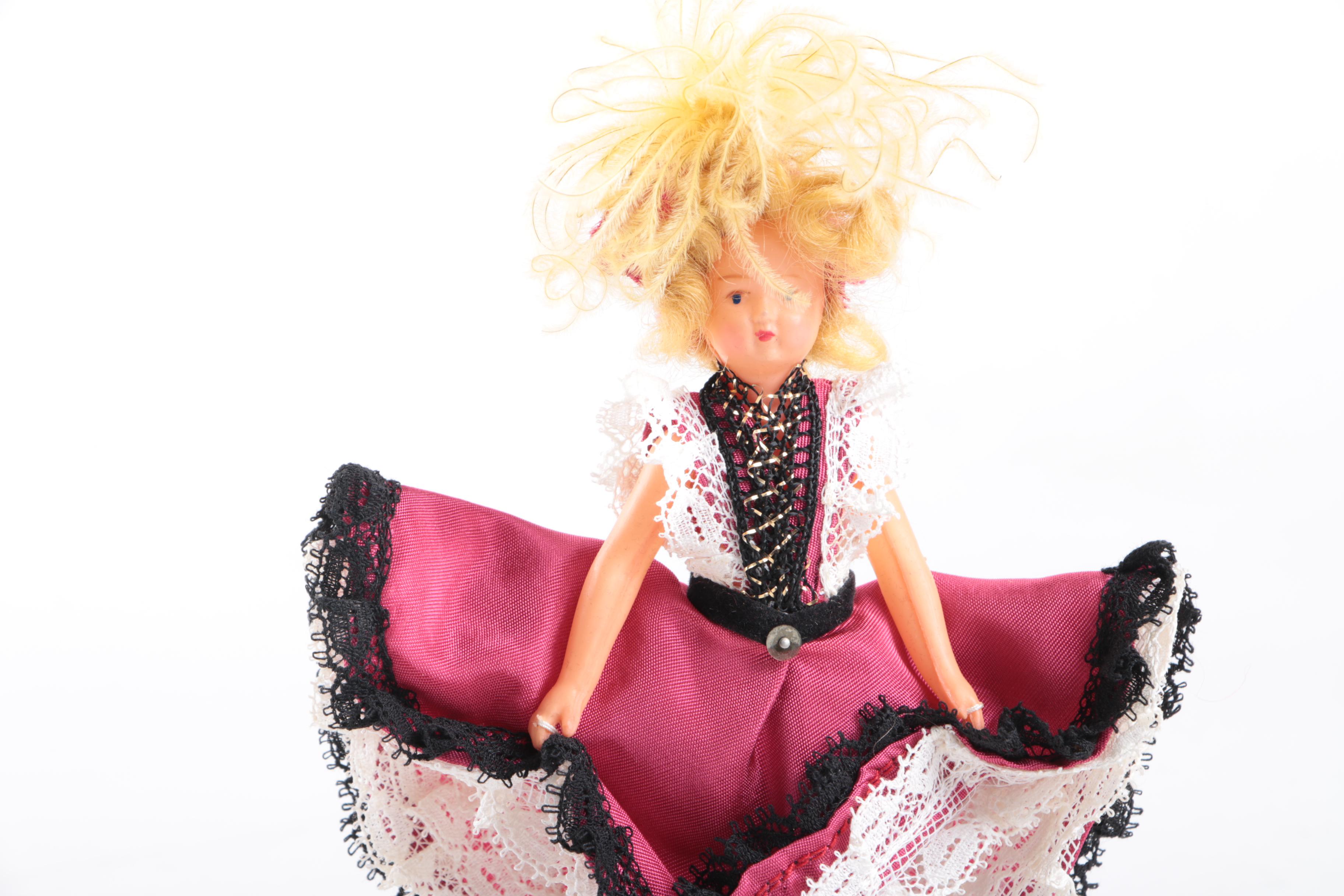 Vintage Hand Made International Souvenir Dolls