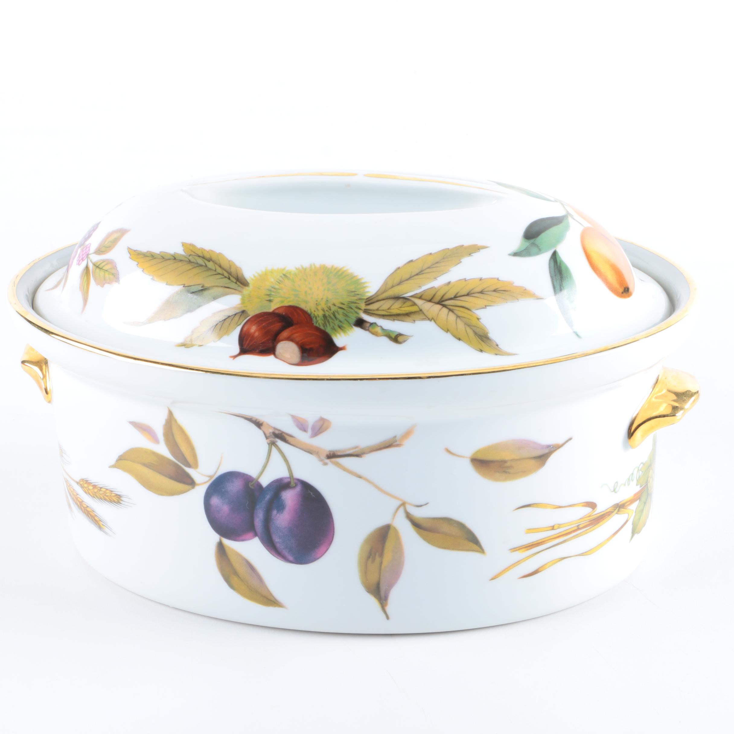 Royal Worcester "Evesham" Porcelain Individual Casseroles