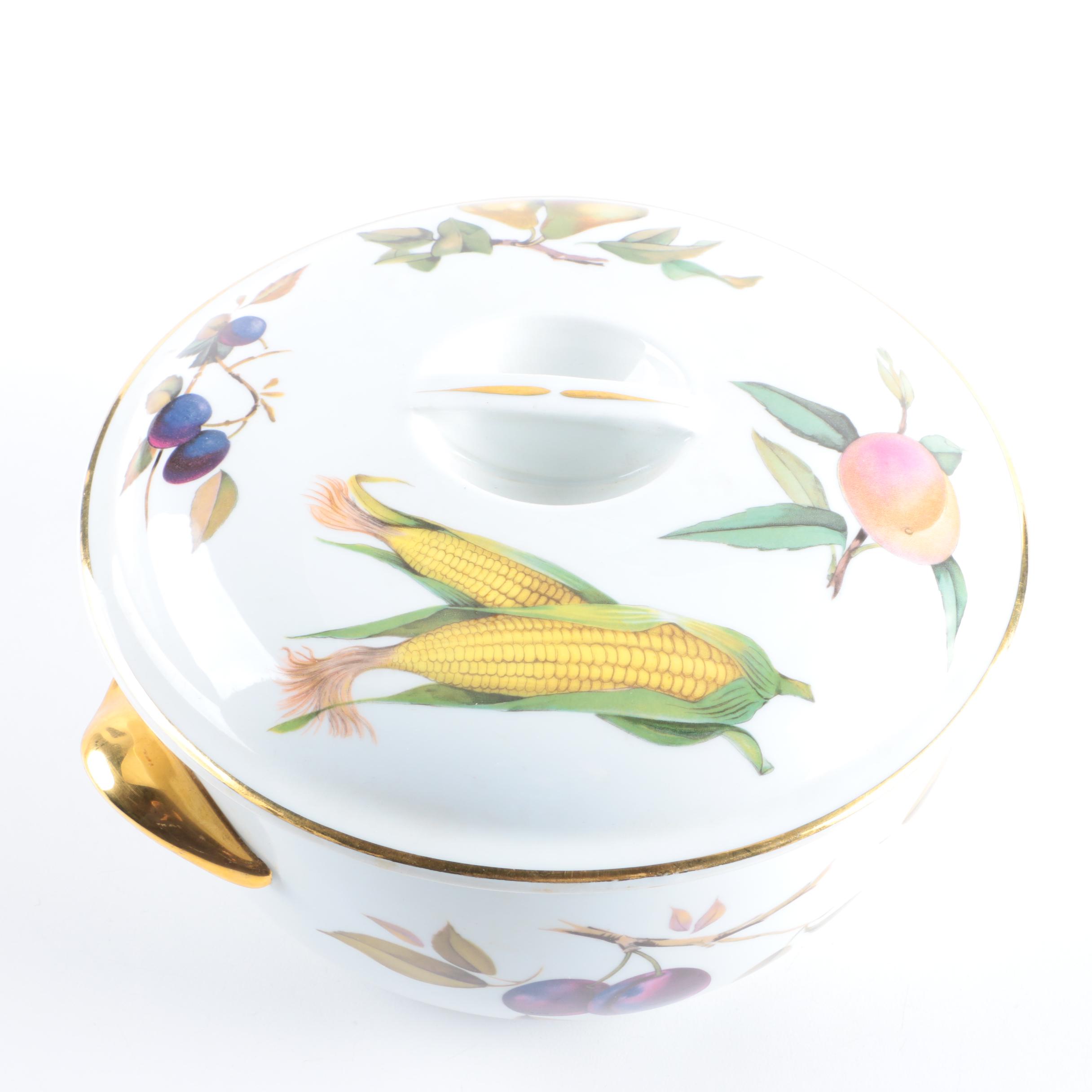 Royal Worcester "Evesham" Porcelain Individual Casseroles