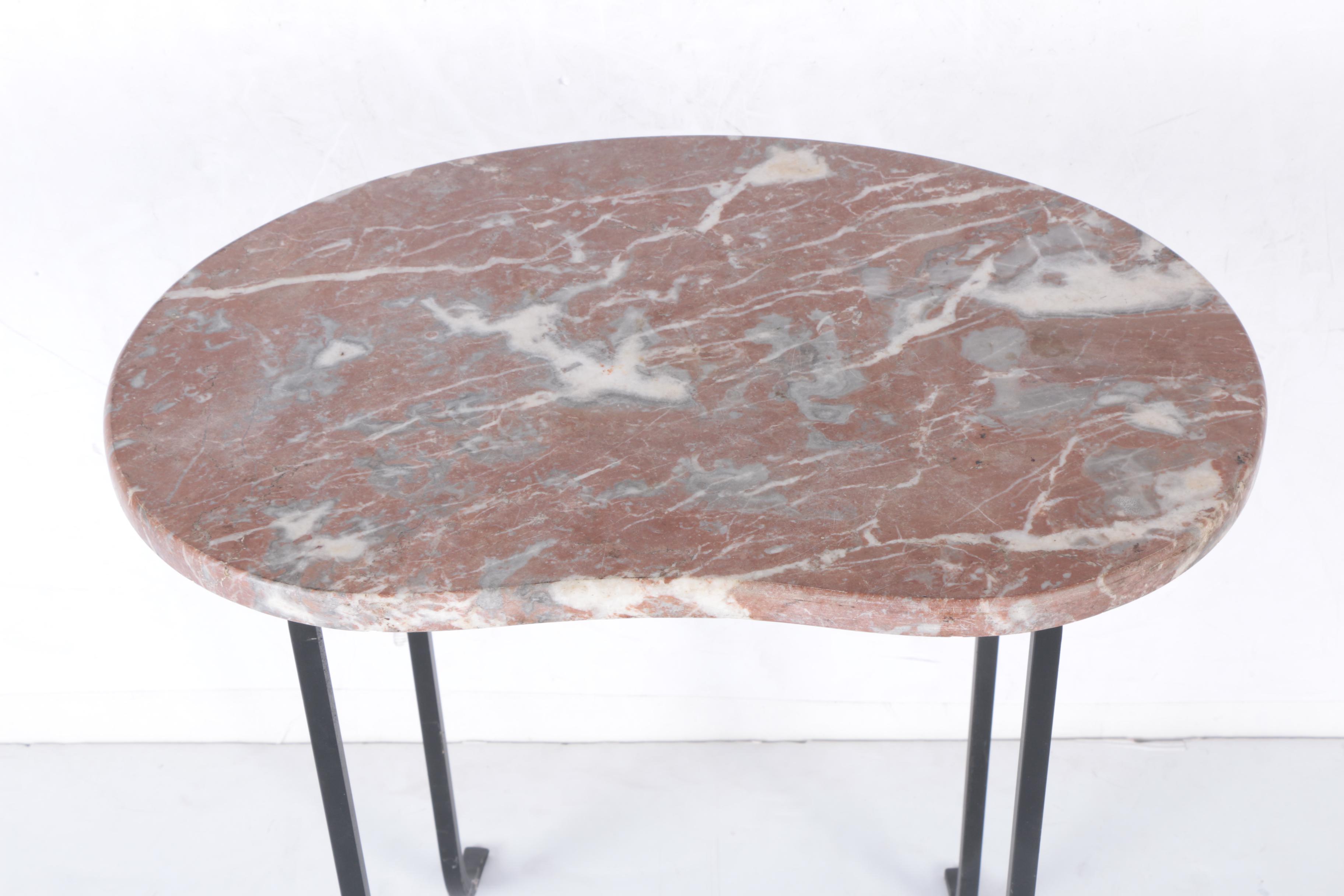 Contemporary Stone Top Side Table