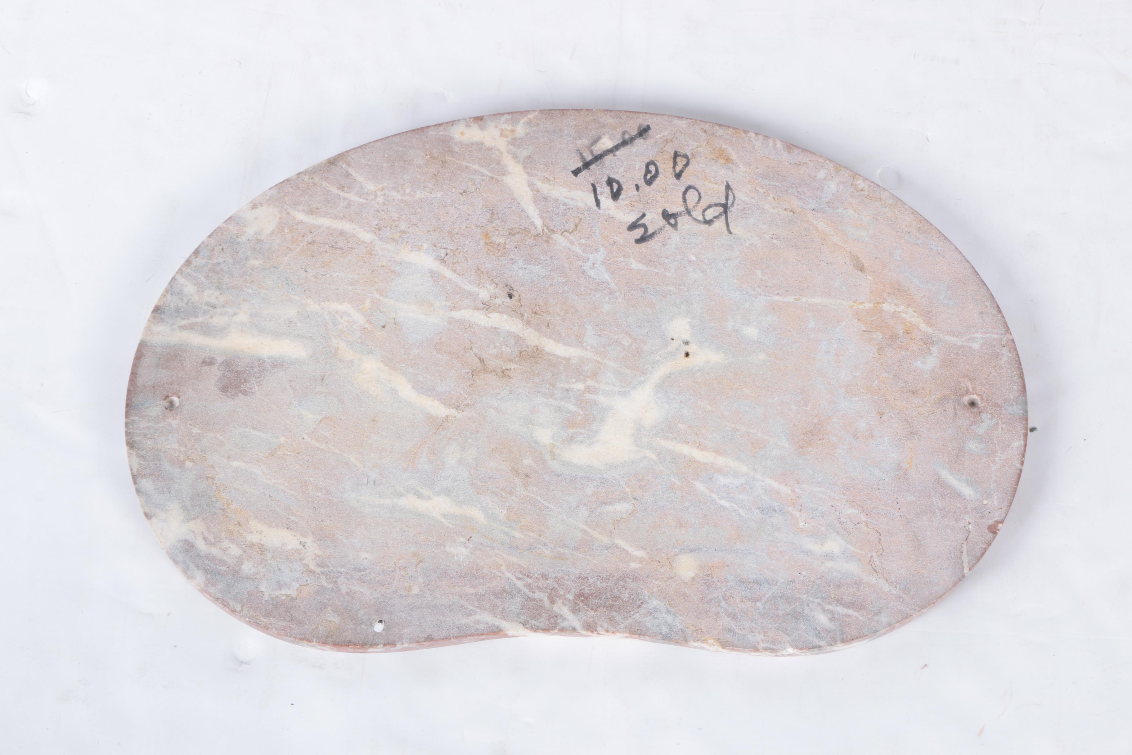 Contemporary Stone Top Side Table