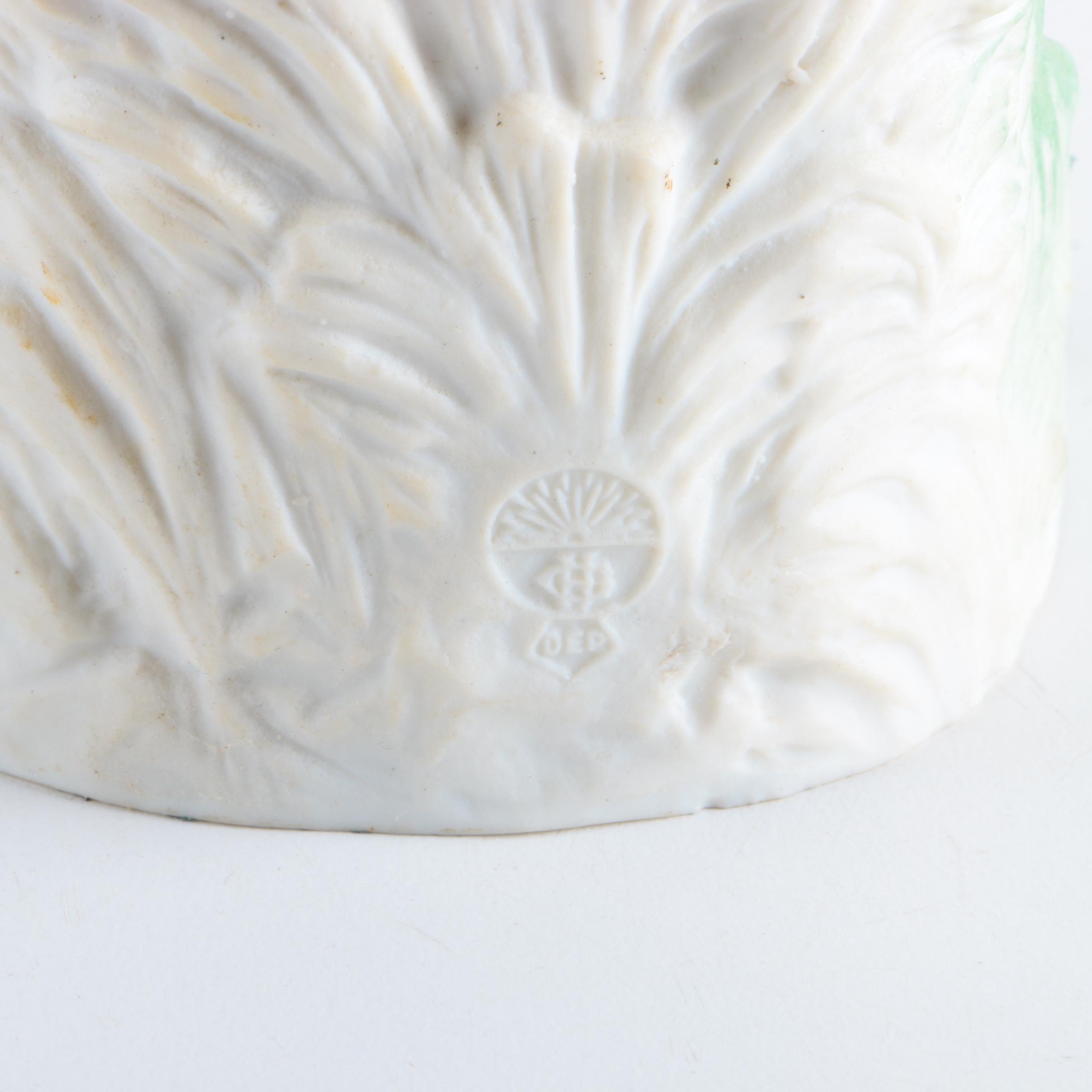 Gebrüder Heubach Porcelain Shepherd and Porcelain Girl Figurine