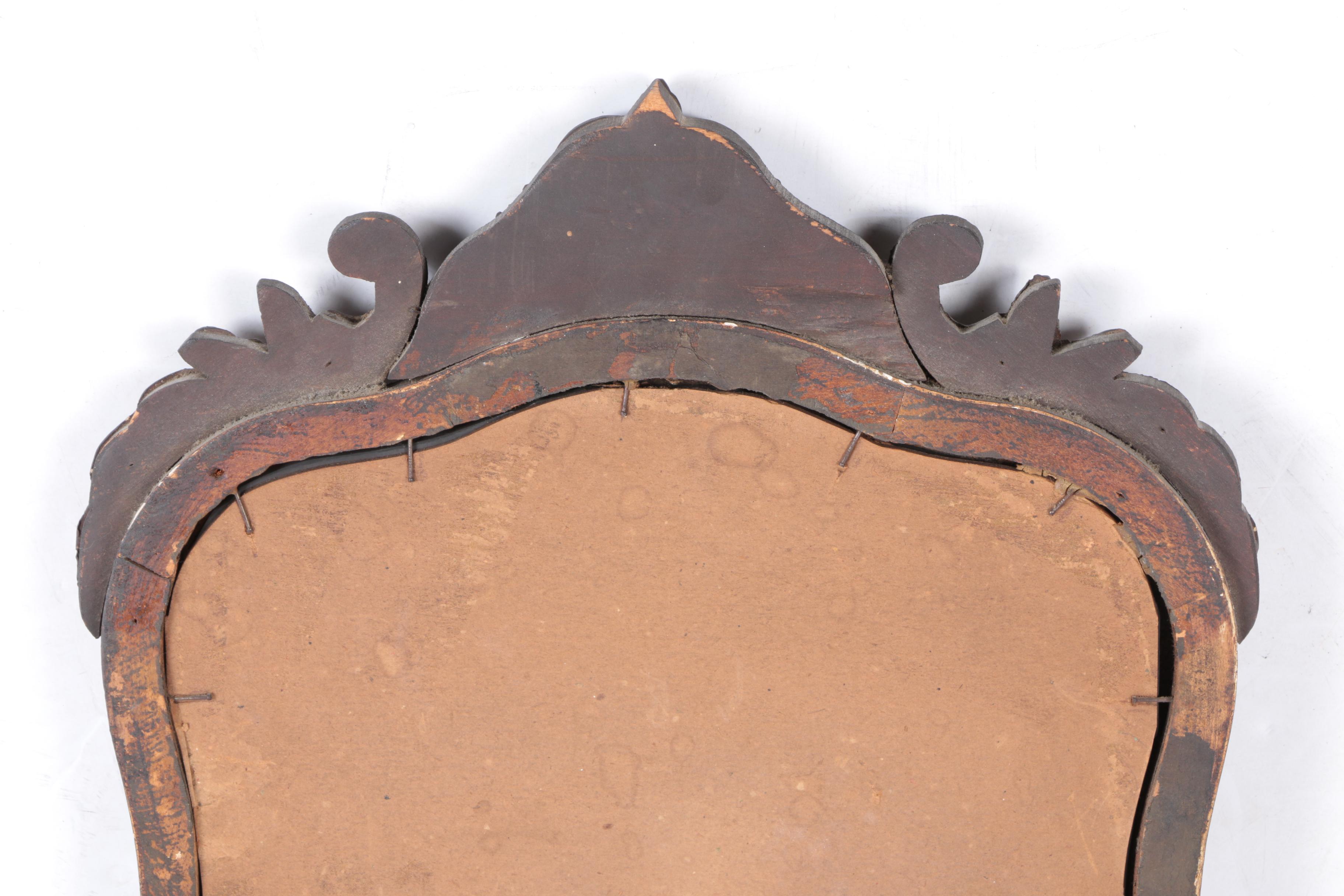 Vintage Ornately Framed Victorian Style Etched Wall Mirror