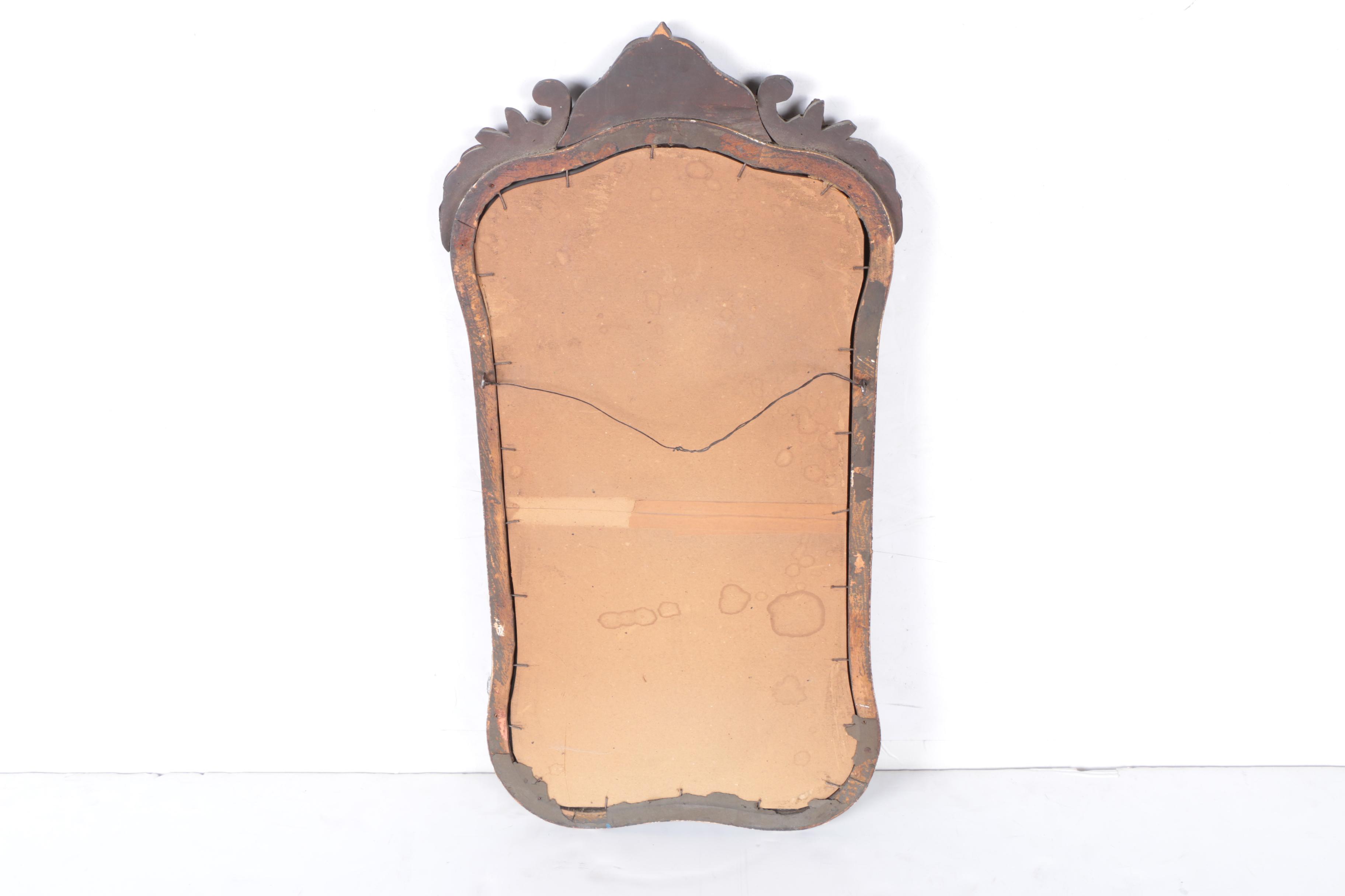 Vintage Ornately Framed Victorian Style Etched Wall Mirror