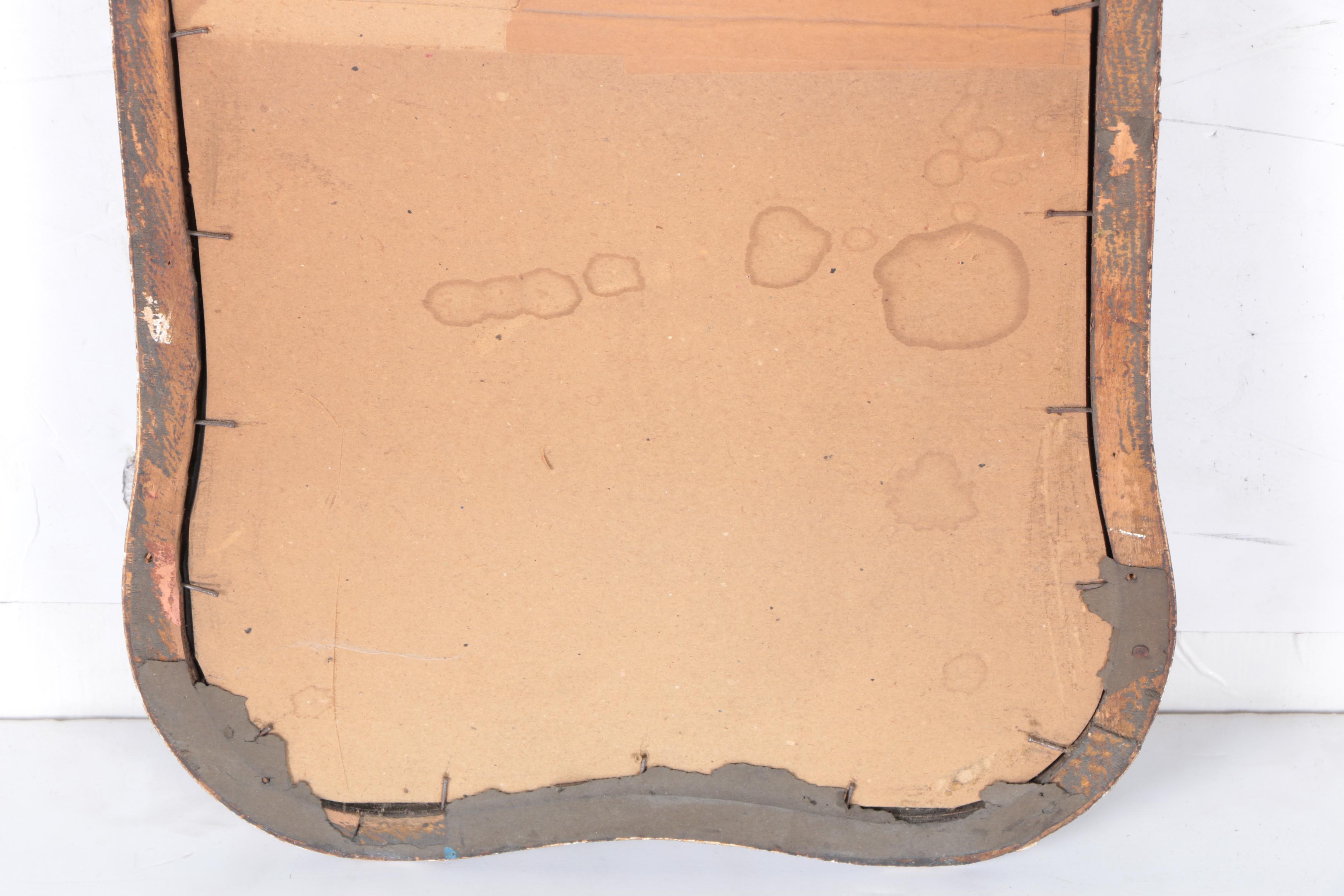 Vintage Ornately Framed Victorian Style Etched Wall Mirror