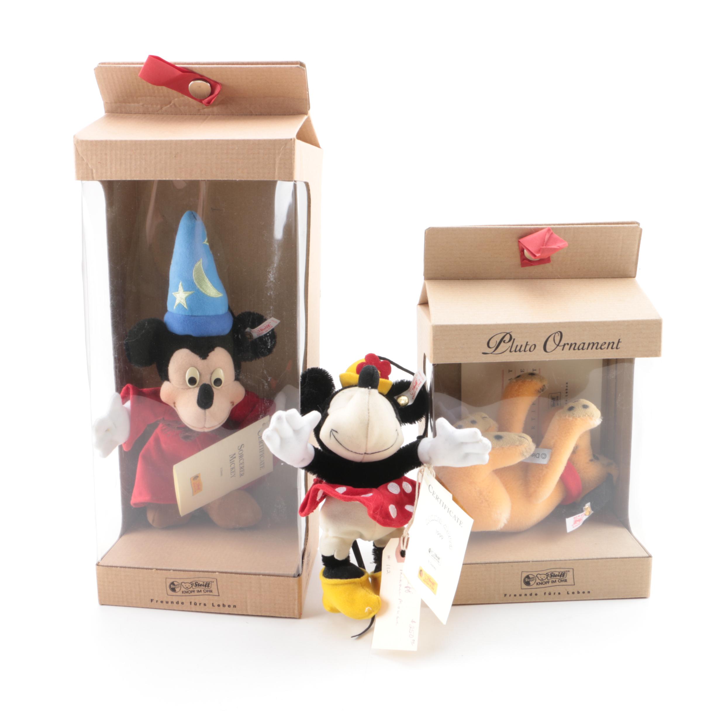 Steiff Plush Disney Christmas Ornaments