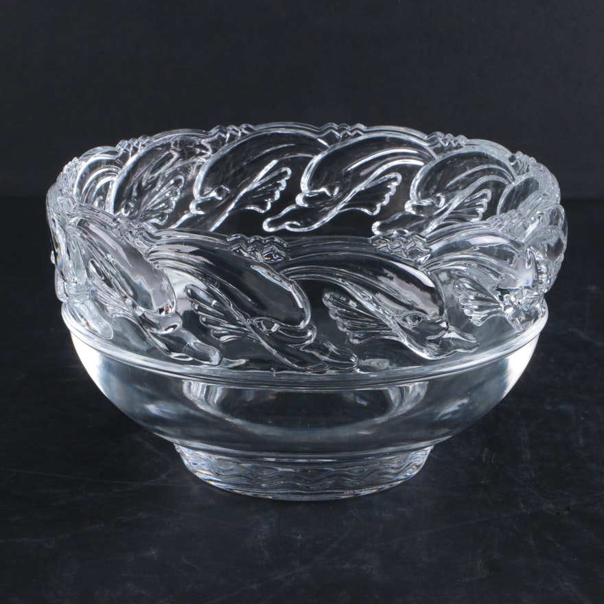 Tiffany & Co. "Dolphin" Crystal Bowl