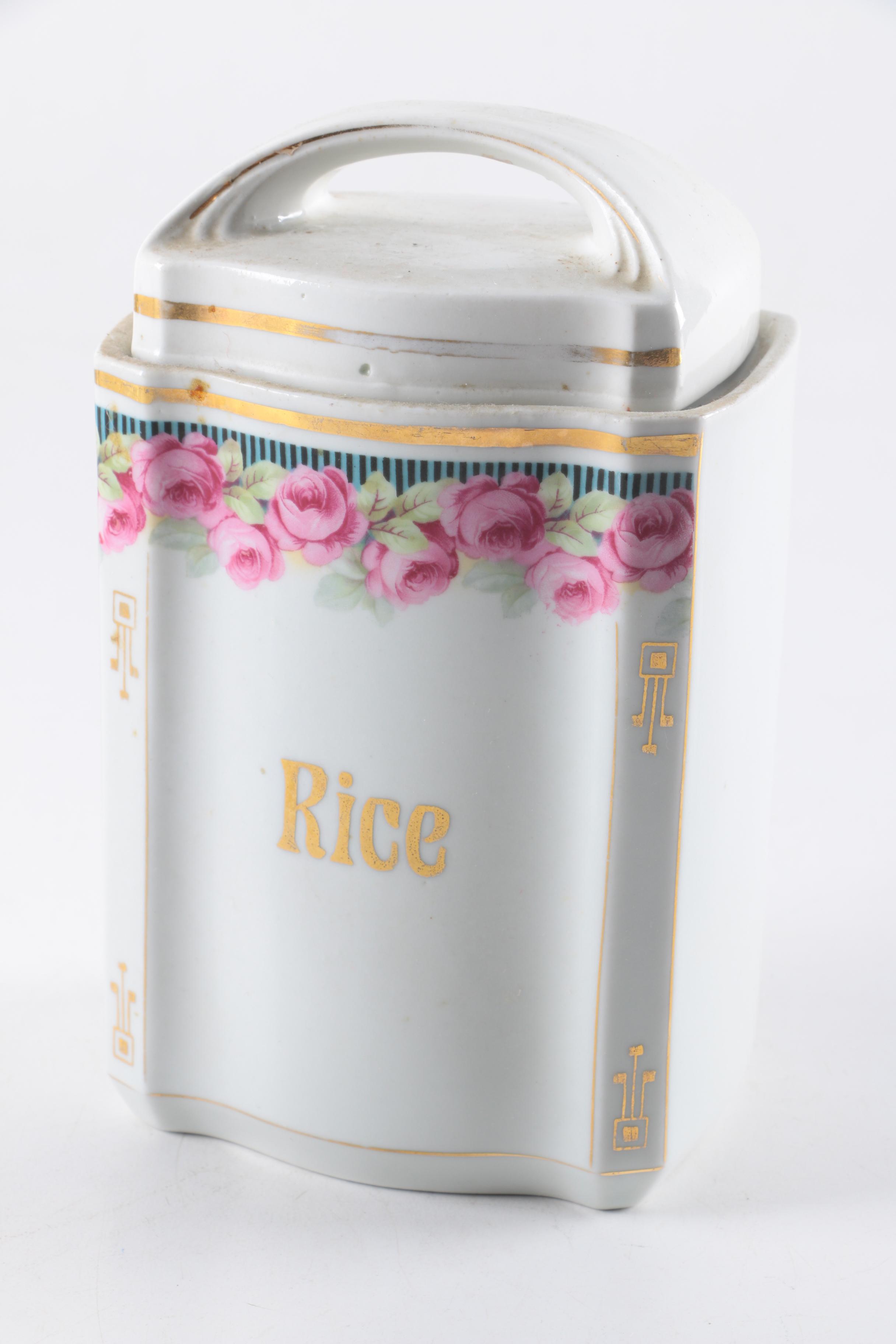 German Ceramic Canister Set